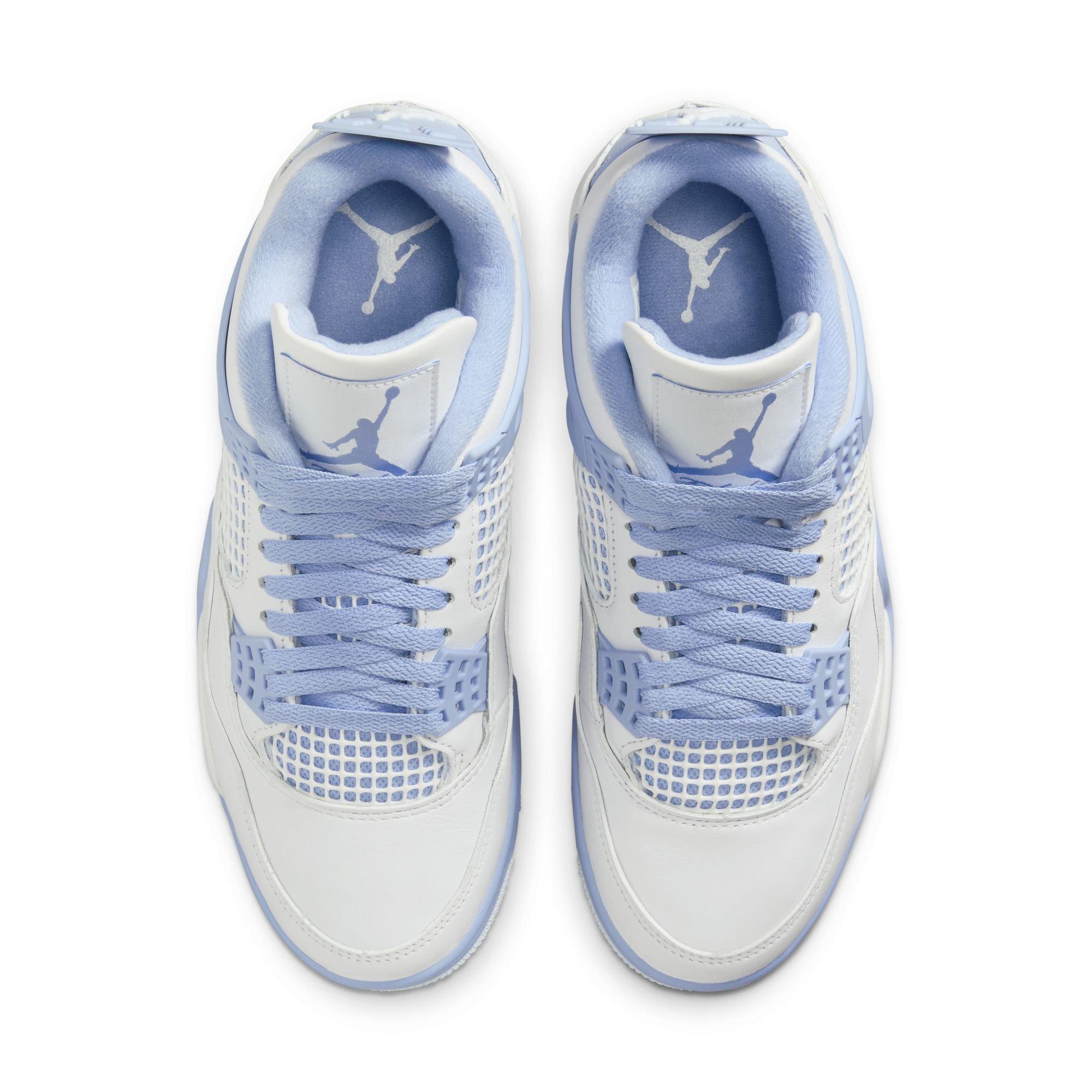 Jordan 4 Retro "Aluminum" Women's Shoe - WHITE/ALUMINUM/BLUE TINT Thumbnail View 12
