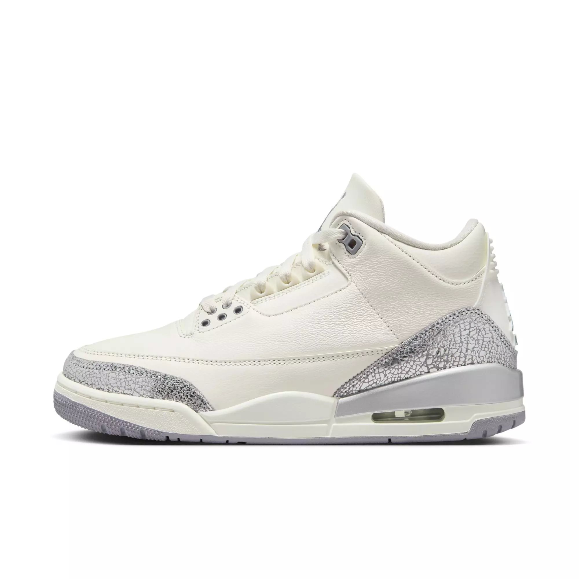 Jordan 3 Retro "Cement Grey" Women's Shoe - SAIL/CEMENT GREY/METALLIC SILVER