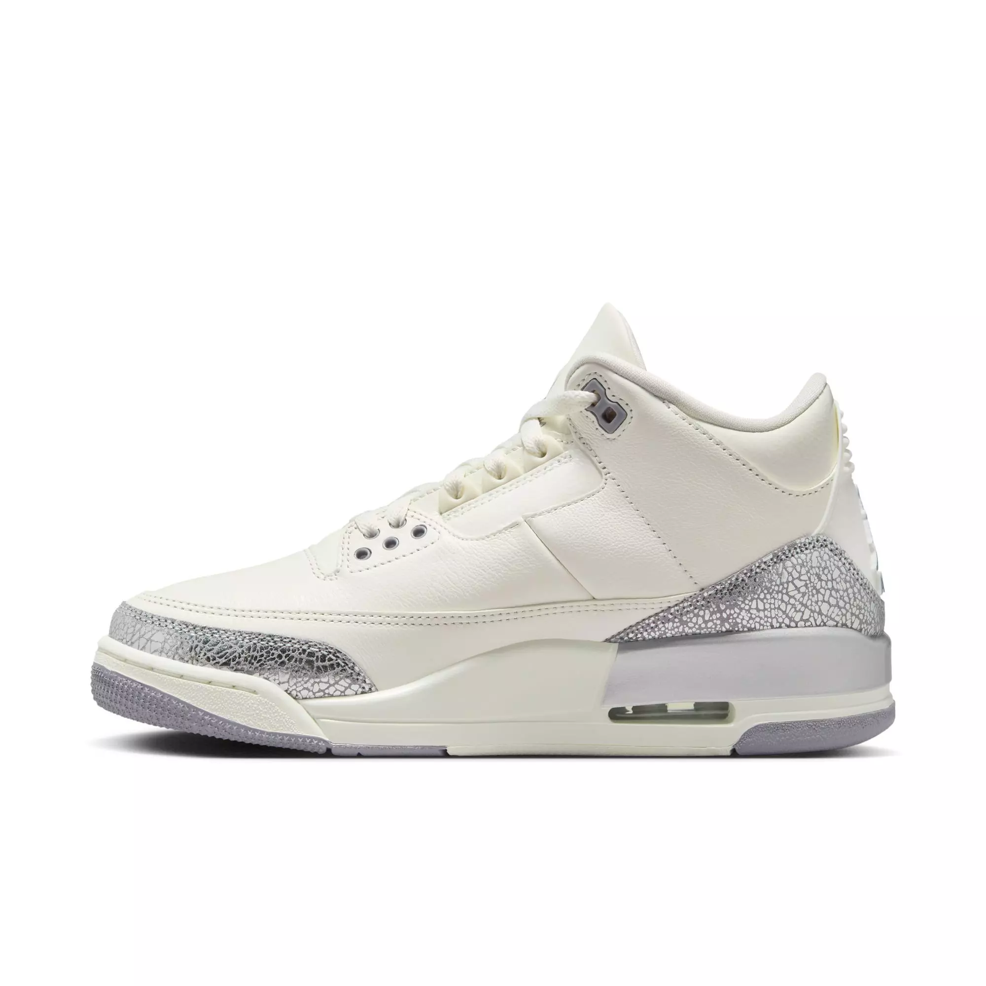 Jordan 3 Retro "Cement Grey" Women's Shoe - SAIL/CEMENT GREY/METALLIC SILVER