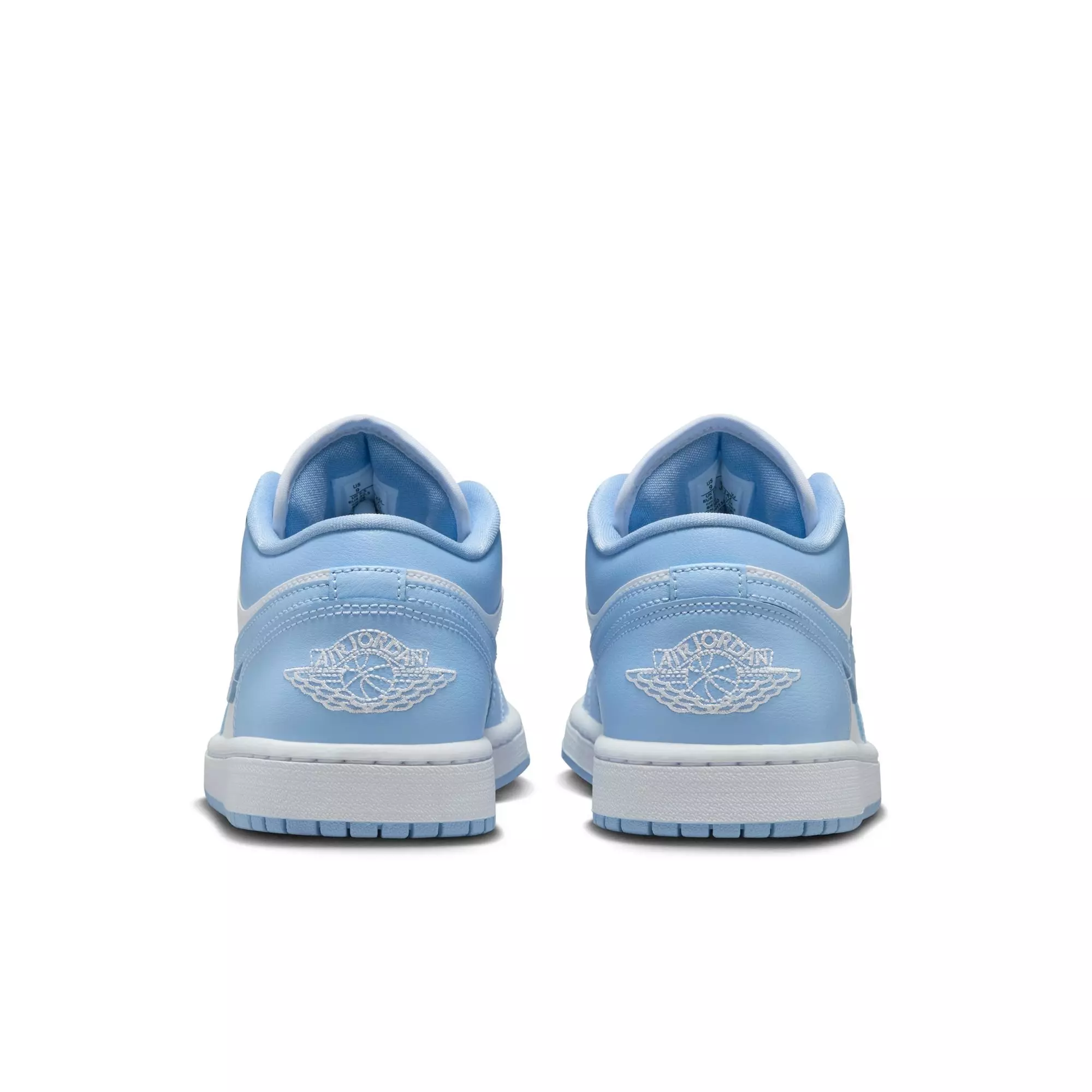 Jordan 1 Low "White/Aluminum" Women's Shoe - WHITE/LT BLUE