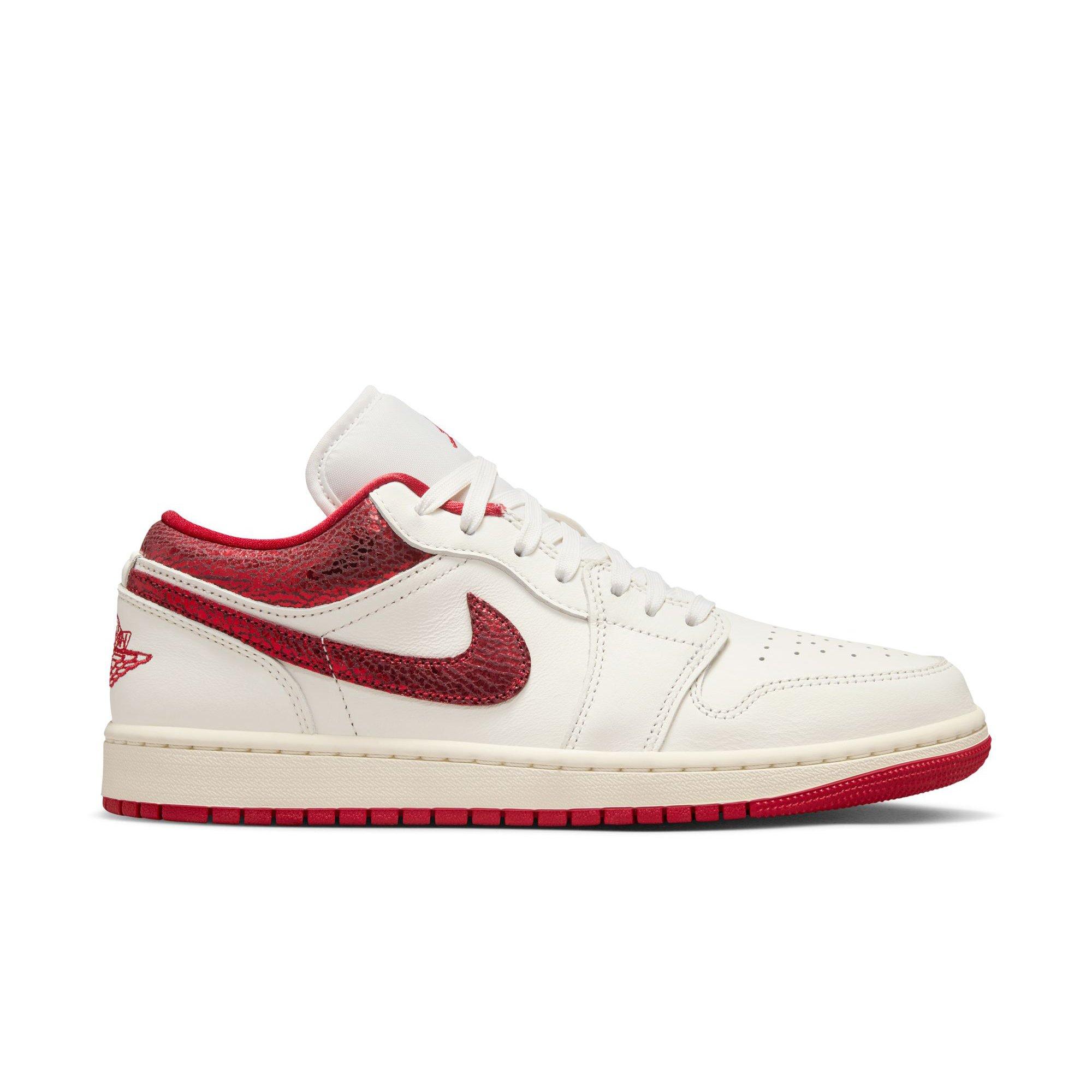Jordan 1 Low SE "Sail/Varsity Red/Team Red" Women's Shoe