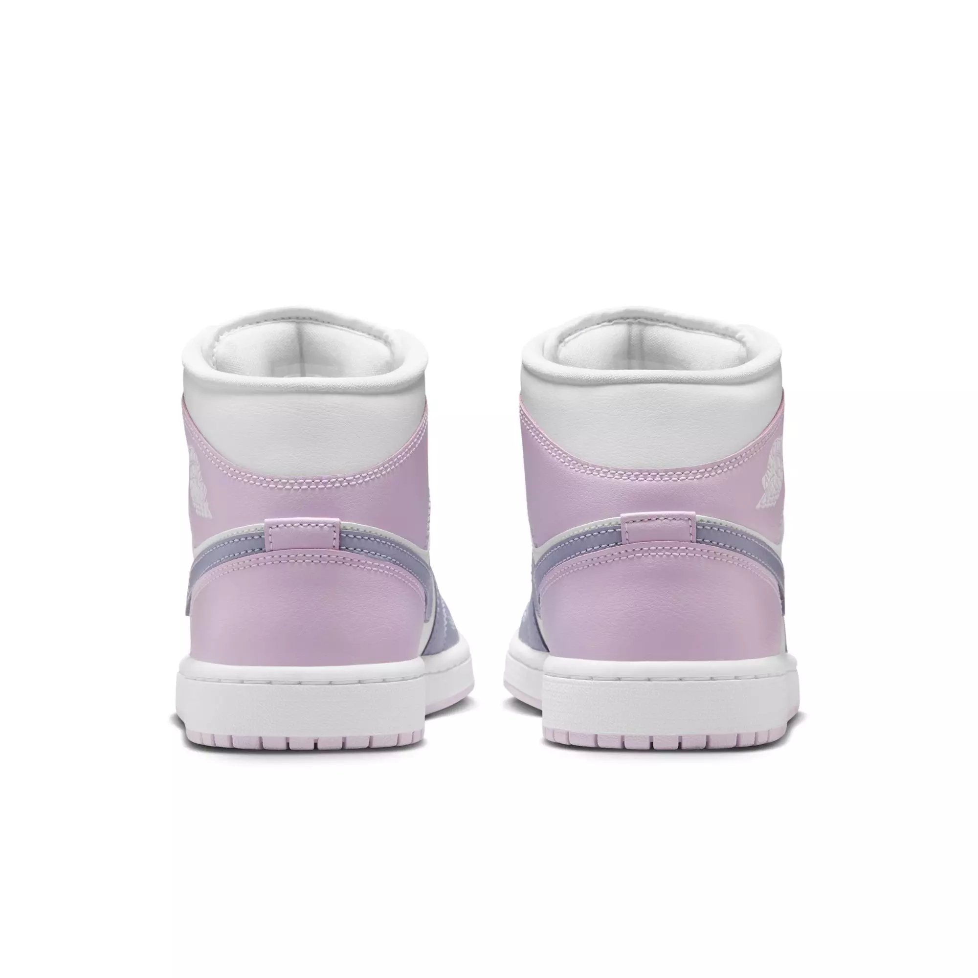 Jordan 1 Mid "Indigo Haze/Doll/White" Women's Shoe - WHITE/LT PURPLE