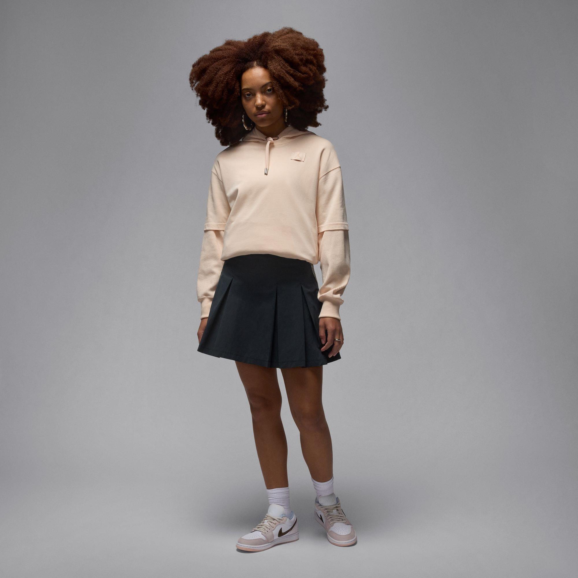 Jordan 1 Low "White/Ironstone/Light Soft Pink" Women's Shoe - WHITE/GREY Thumbnail View 13