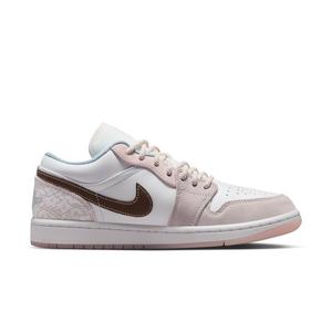 Jordan 1 Low "White/Ironstone/Light Soft Pink" Women's Shoe