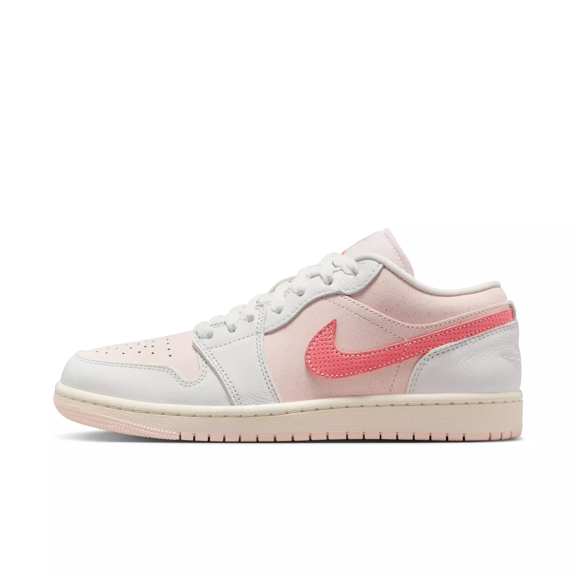 Jordan 1 Low SE "Summit White/Magic Ember/Light Soft Pink" Women's Shoe - ORANGE/OFF-WHITE