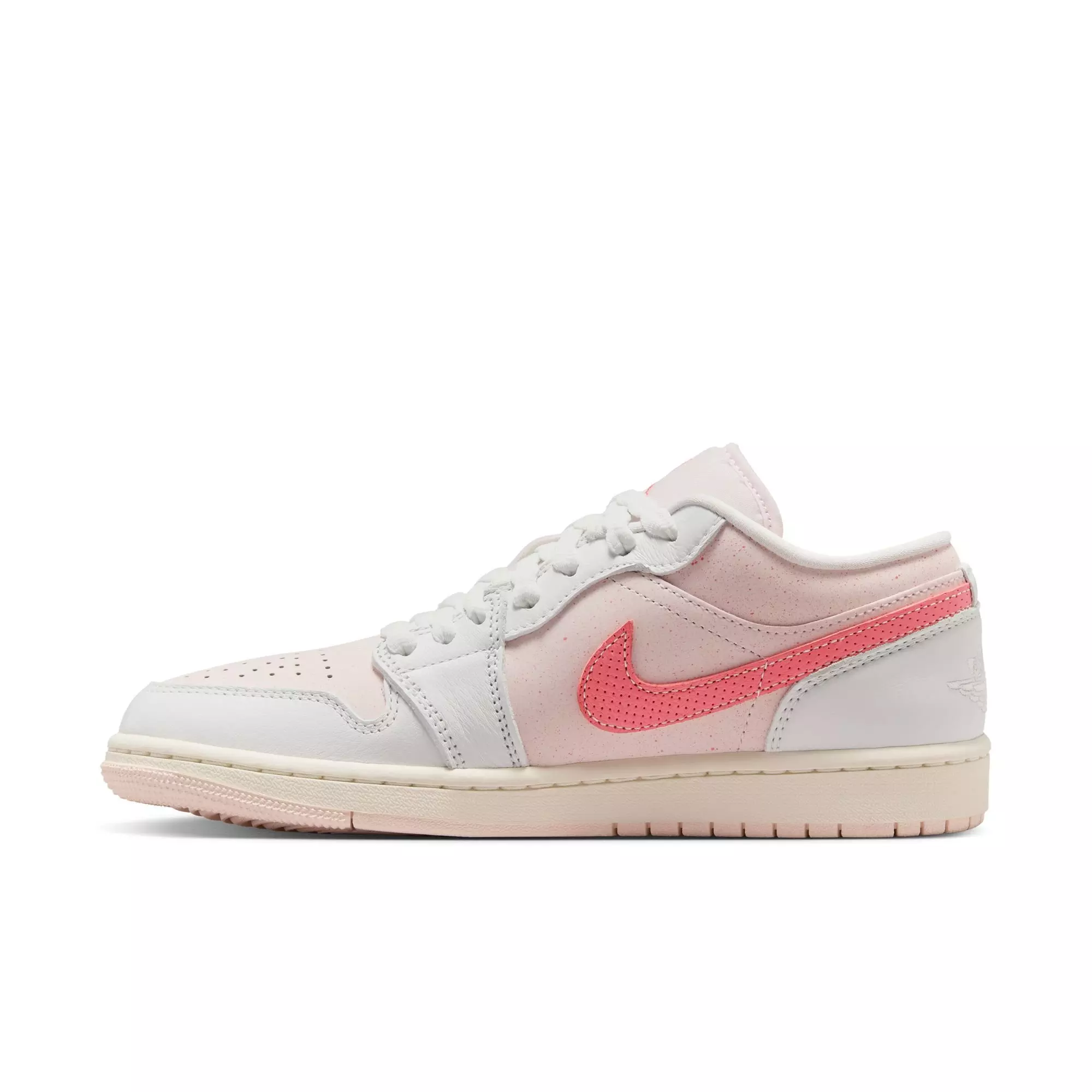 Jordan 1 Low SE "Summit White/Magic Ember/Light Soft Pink" Women's Shoe - ORANGE/OFF-WHITE