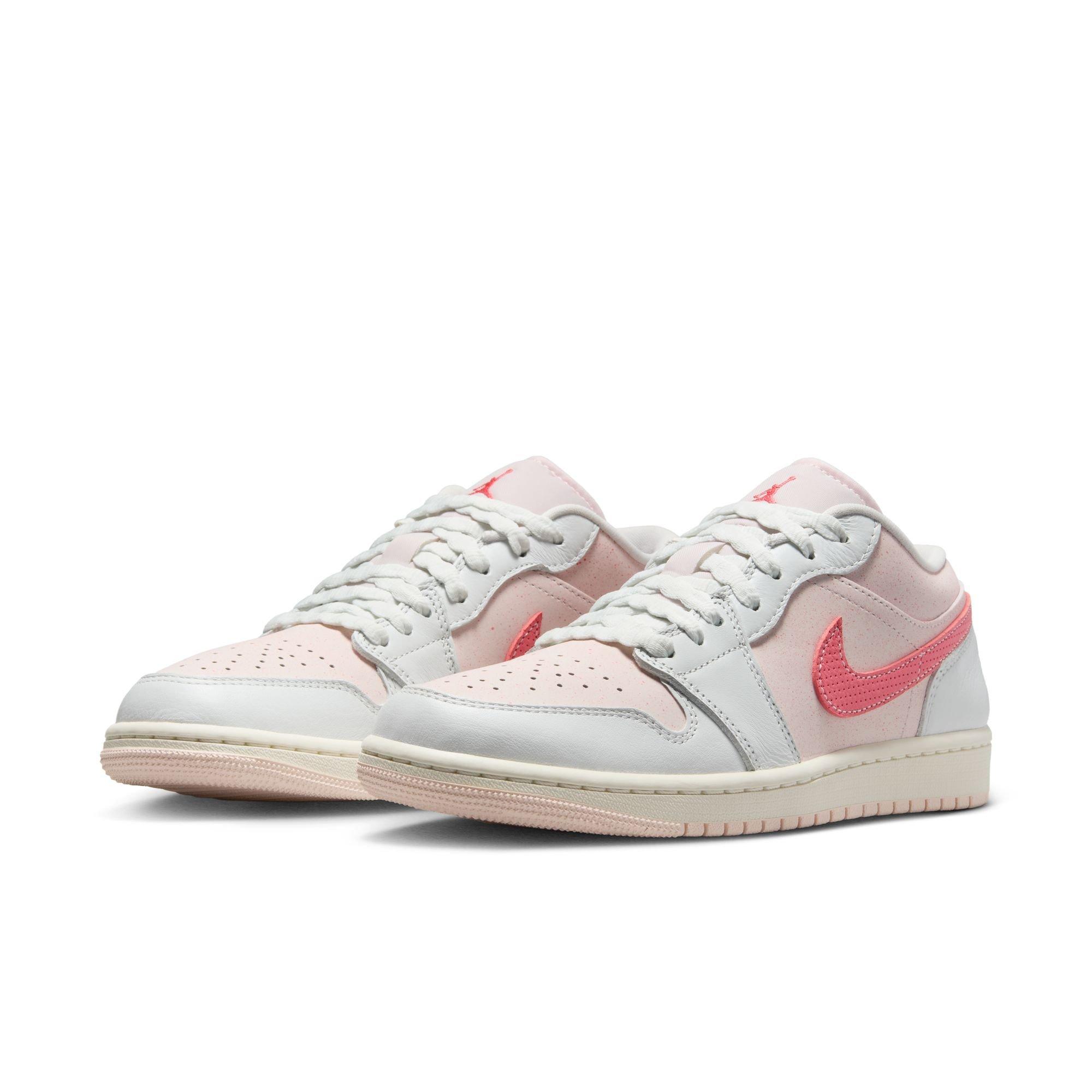 Jordan 1 Low SE "Summit White/Magic Ember/Light Soft Pink" Women's Shoe - ORANGE/OFF-WHITE Thumbnail View 5
