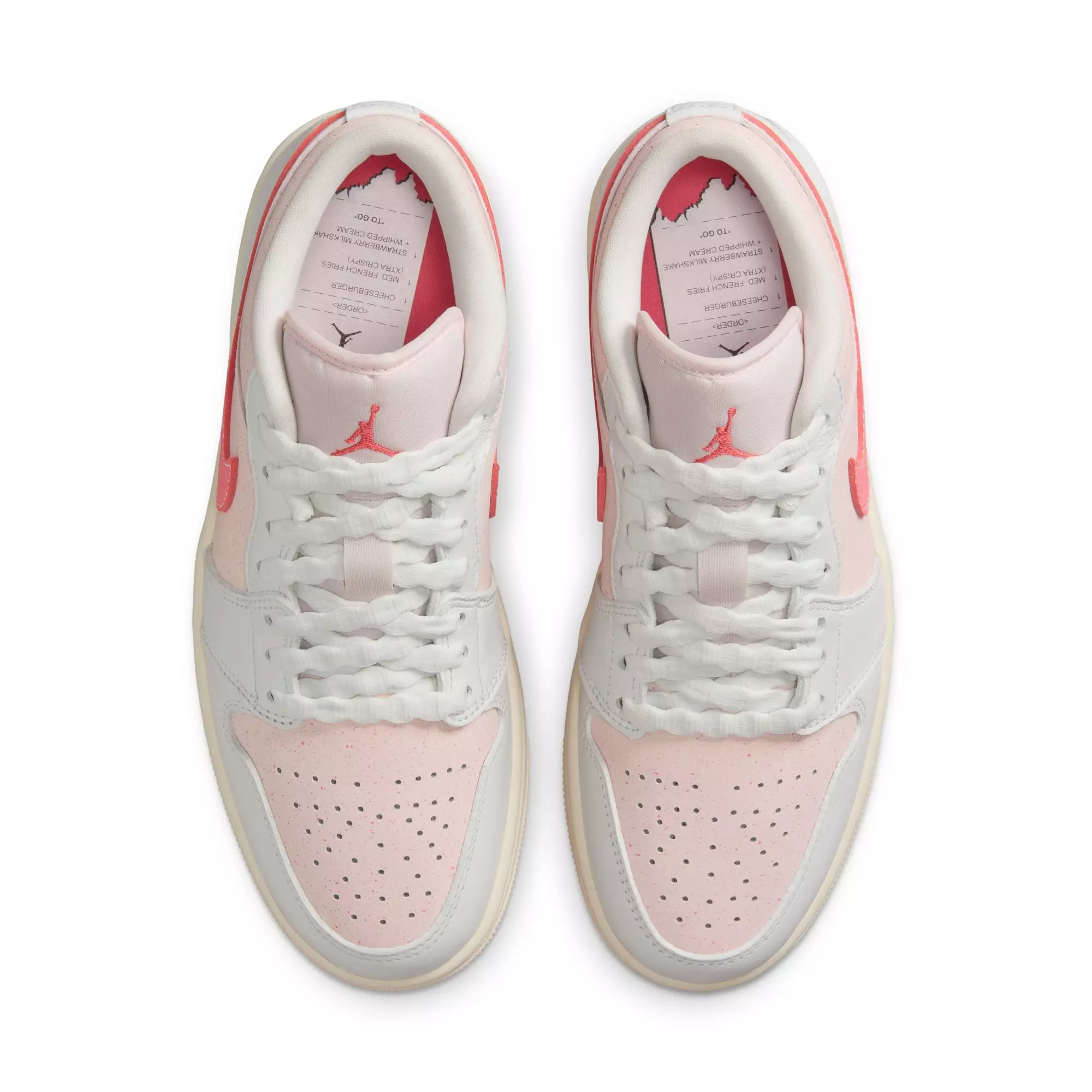Jordan 1 Low SE "Summit White/Magic Ember/Light Soft Pink" Women's Shoe - ORANGE/OFF-WHITE