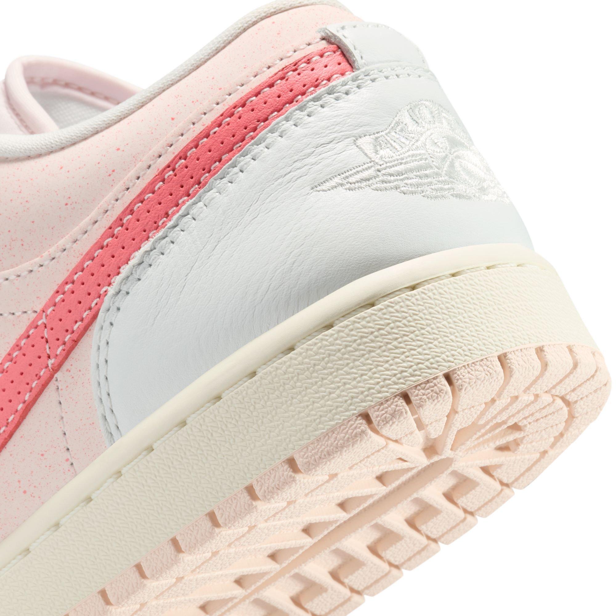 Jordan 1 Low SE "Summit White/Magic Ember/Light Soft Pink" Women's Shoe - ORANGE/OFF-WHITE Thumbnail View 10