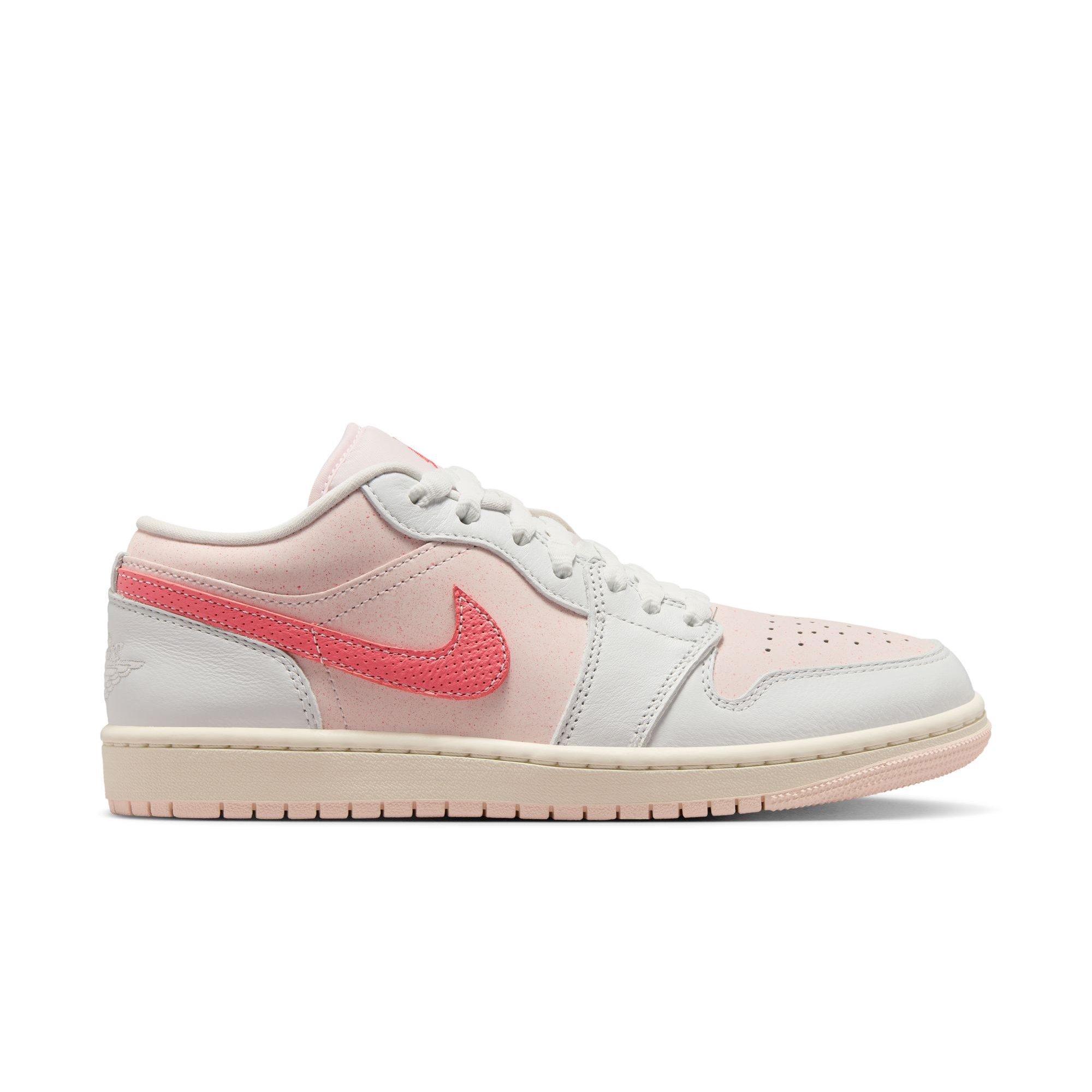 Jordan 1 Low SE "Summit White/Magic Ember/Light Soft Pink" Women's Shoe - ORANGE/OFF-WHITE Thumbnail View 1