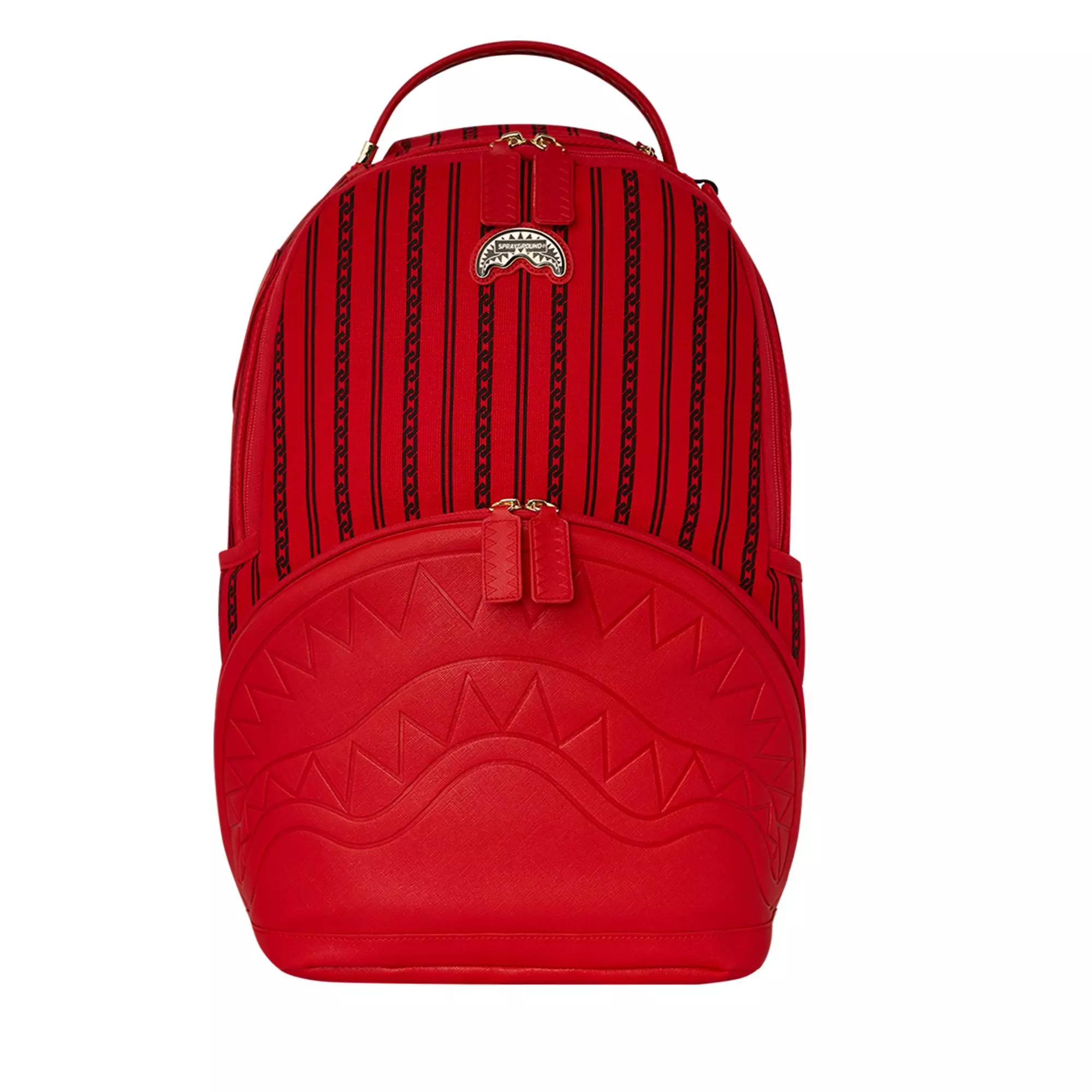 Sprayground Reverse Sharks in Paris Backpack - RED/BLACK