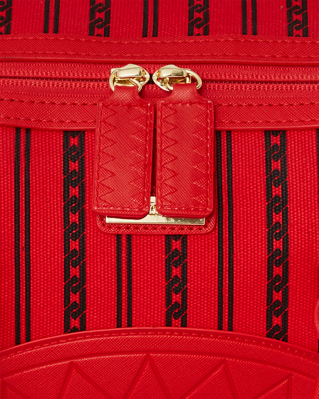 Sprayground Reverse Sharks in Paris Mini Duffle Bag - RED/BLACK Thumbnail View 7