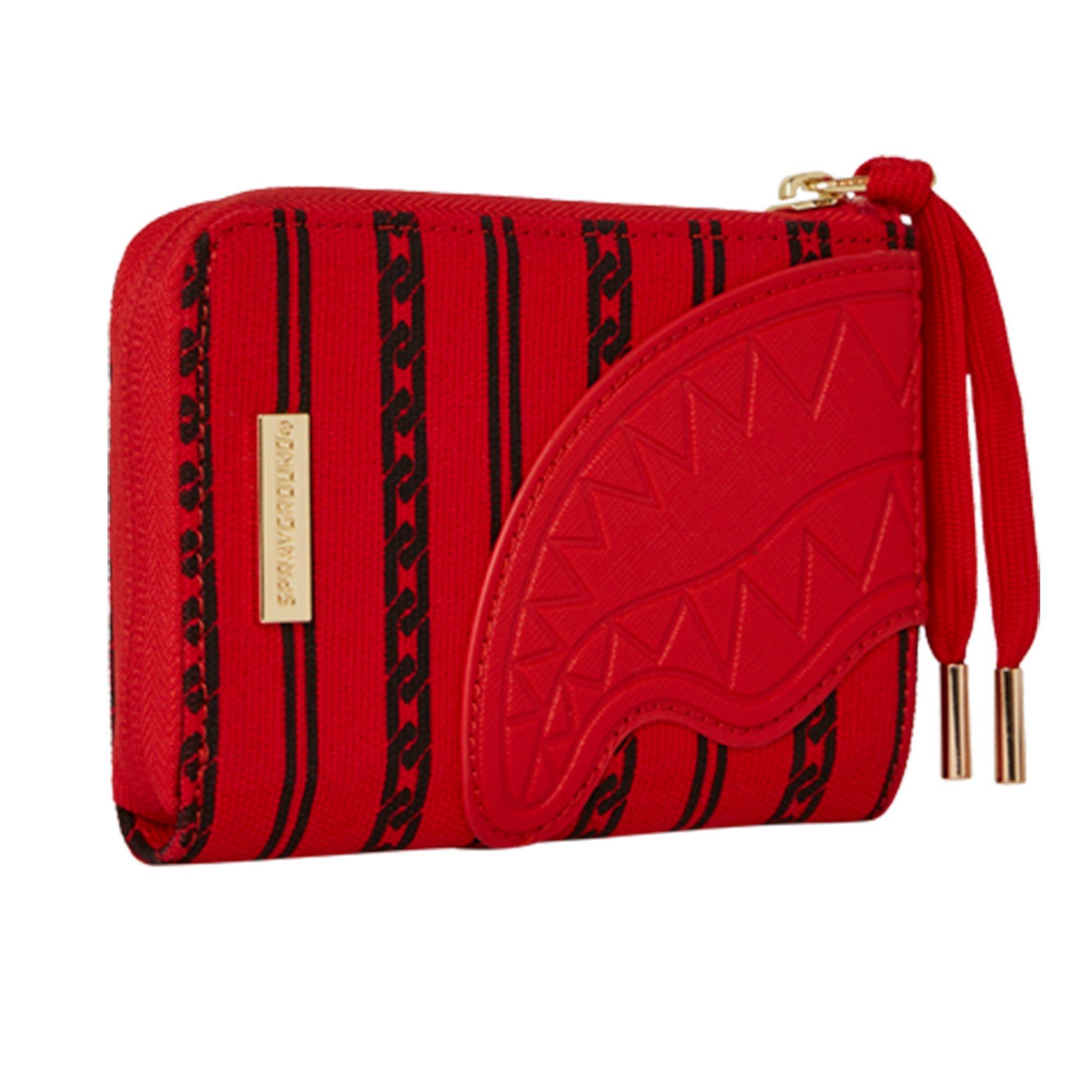 Sprayground Reverse Sharks in Paris Wallet - RED/BLACK Thumbnail View 3