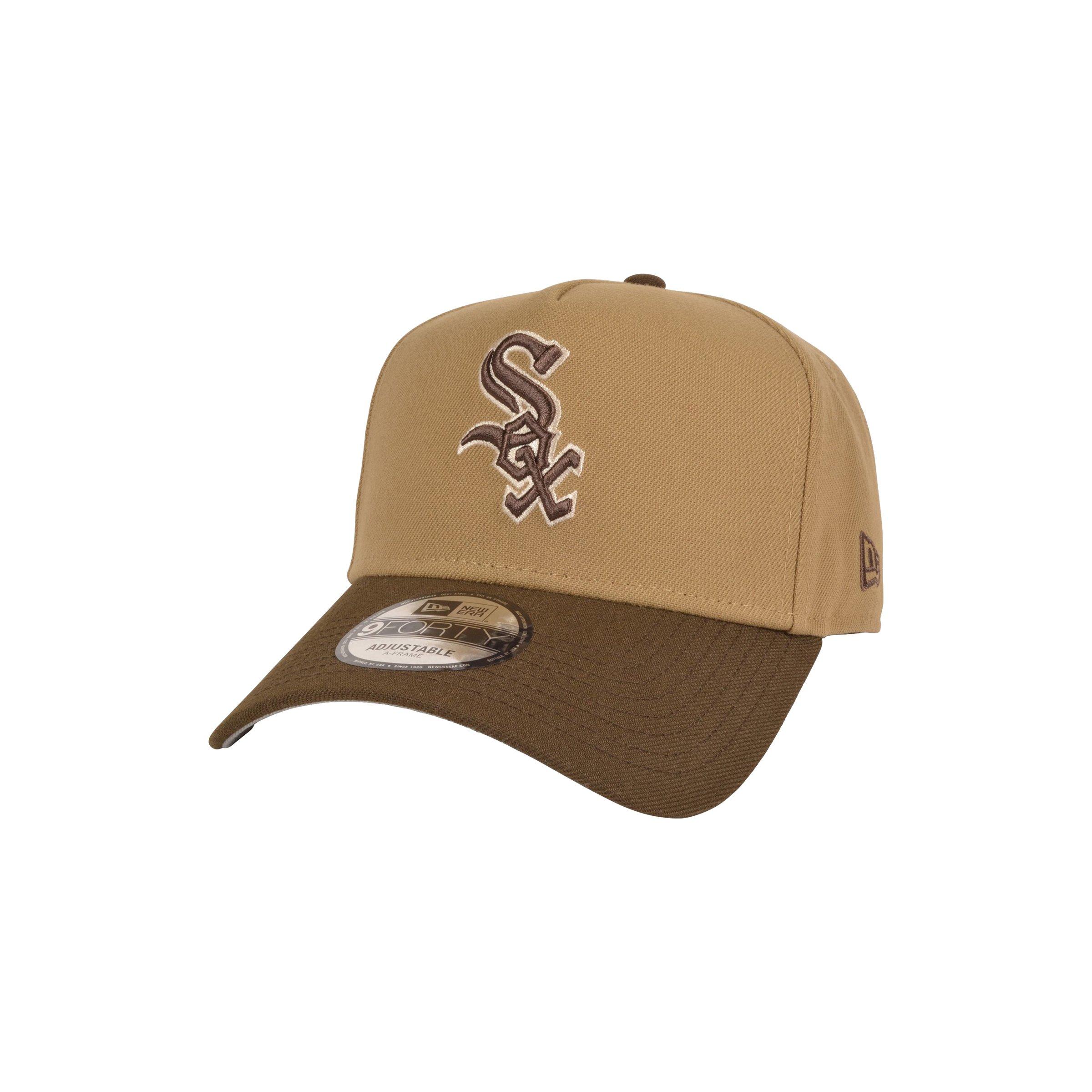 New Era White Sox 9FORTY Snapback-Khaki/Walnut