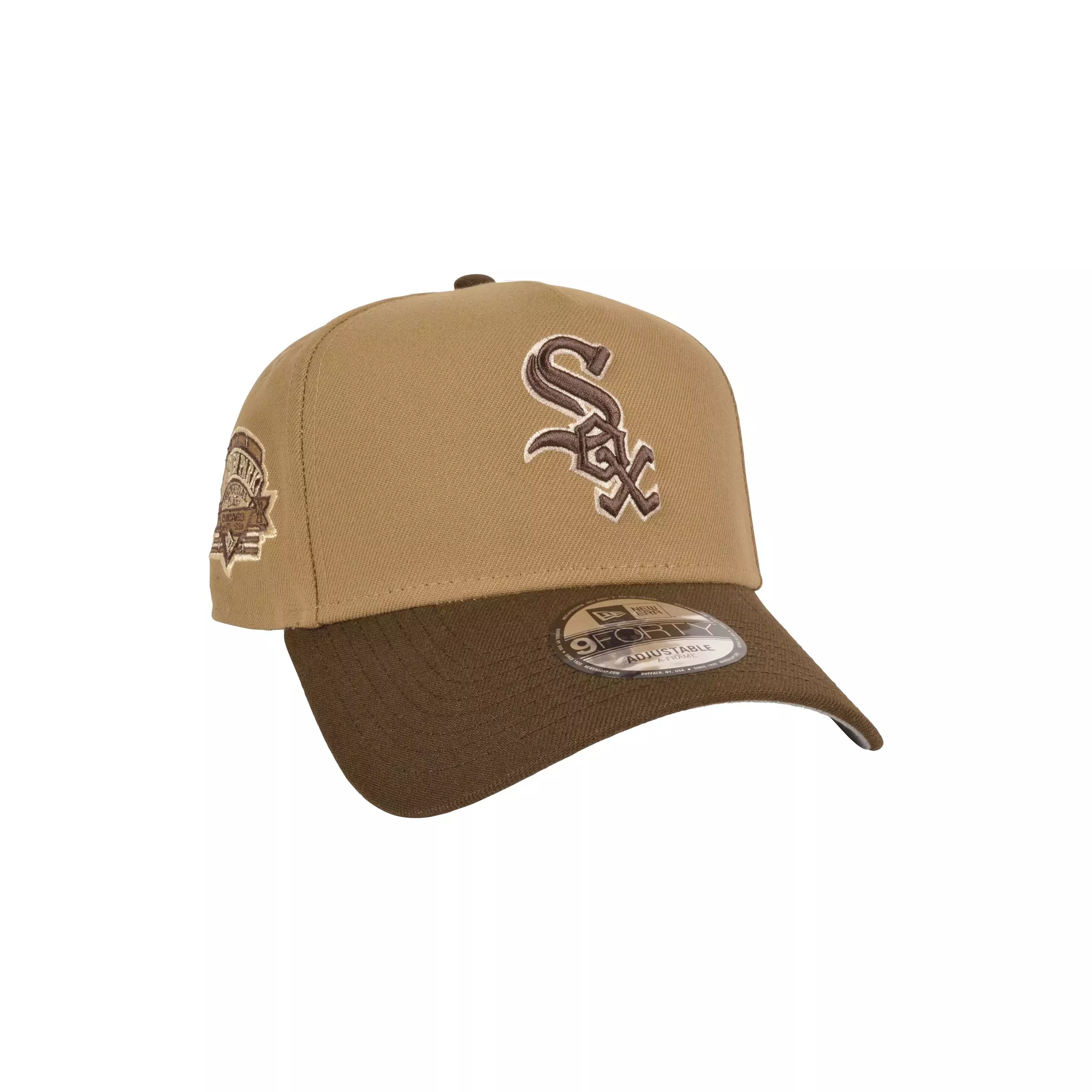 New Era White Sox 9FORTY Snapback Hat - Khaki/Walnut - KHAKI