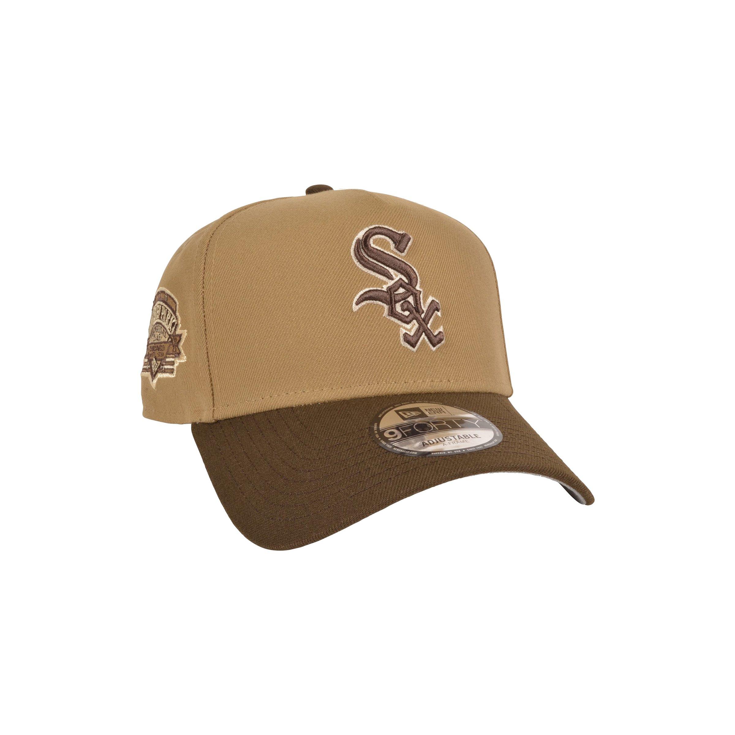 New Era White Sox 9FORTY Snapback-Khaki/Walnut