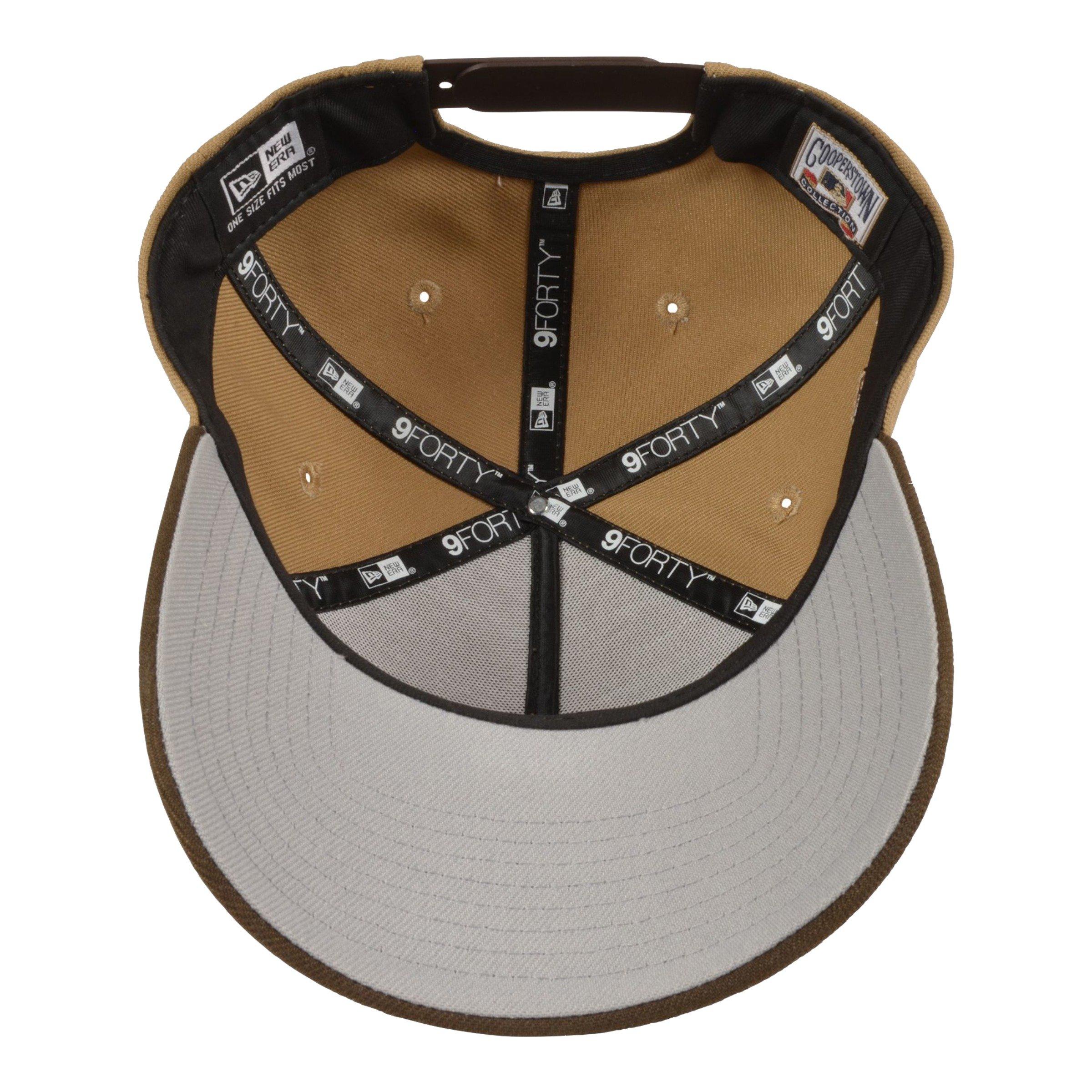 New Era White Sox 9FORTY Snapback Hat - Khaki/Walnut - KHAKI Thumbnail View 5
