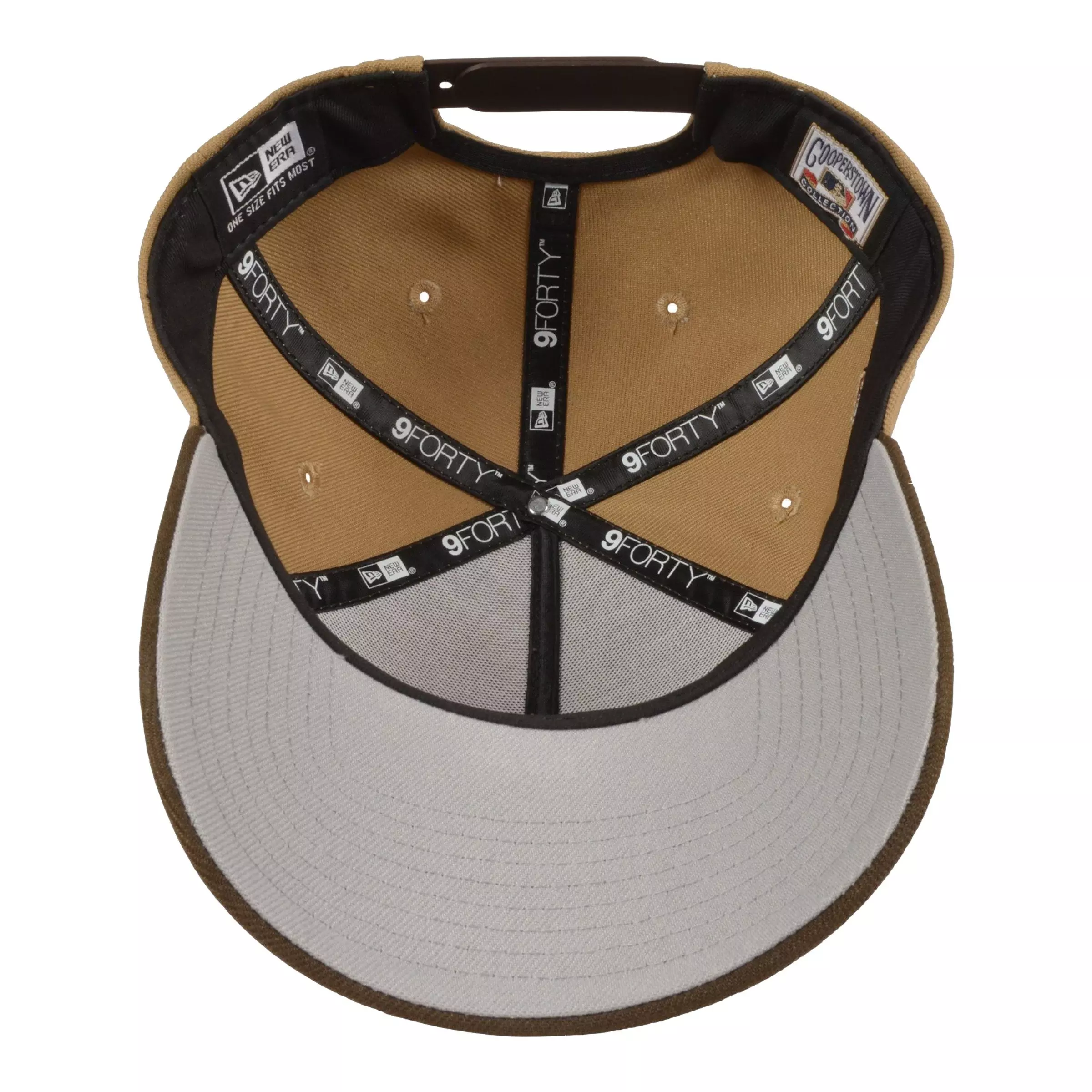 New Era White Sox 9FORTY Snapback Hat-Khaki/Walnut - KHAKI