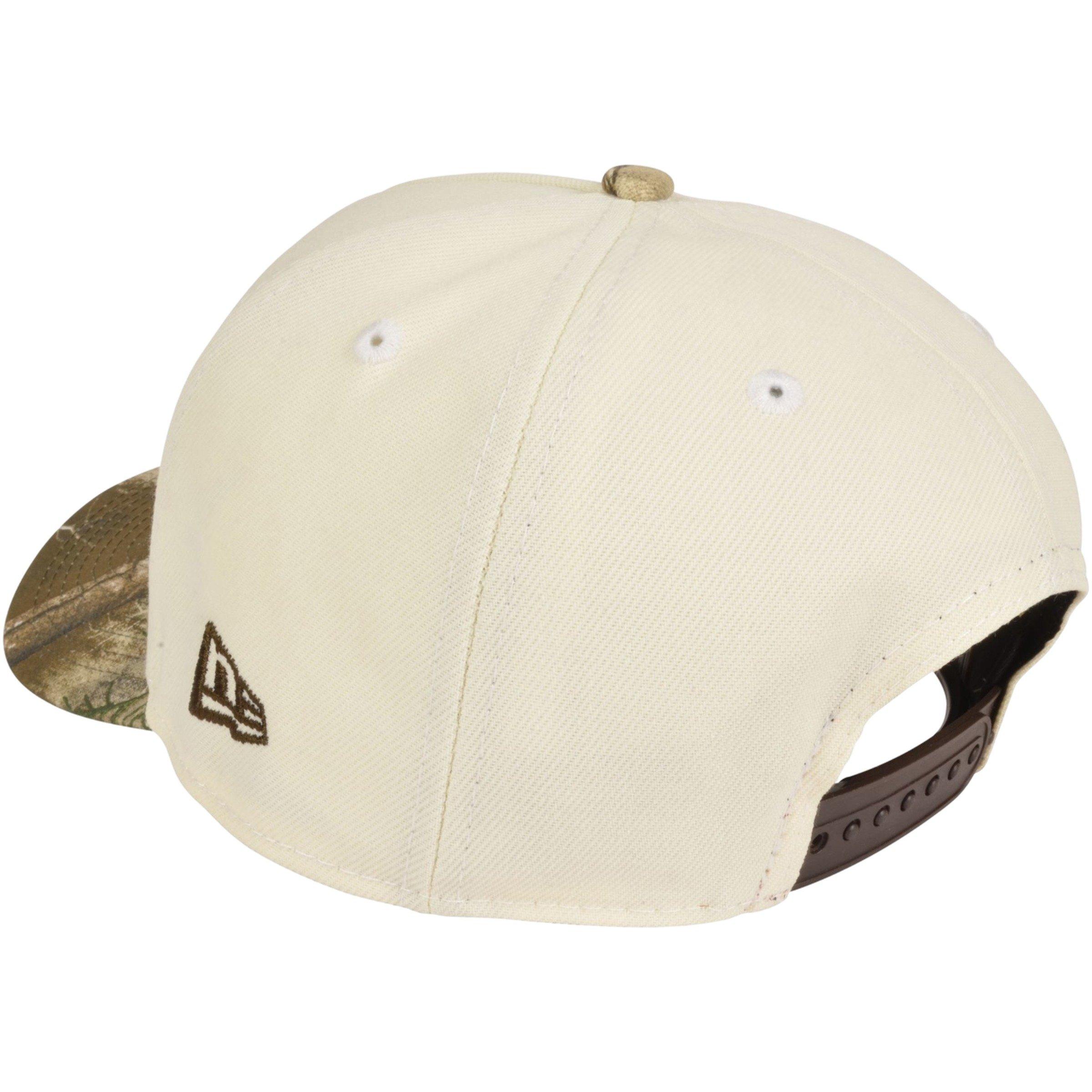 New Era Milwaukee Brewers 9FORTY Chrome Snapback Hat - Chrome/Camo - CREAM Thumbnail View 4
