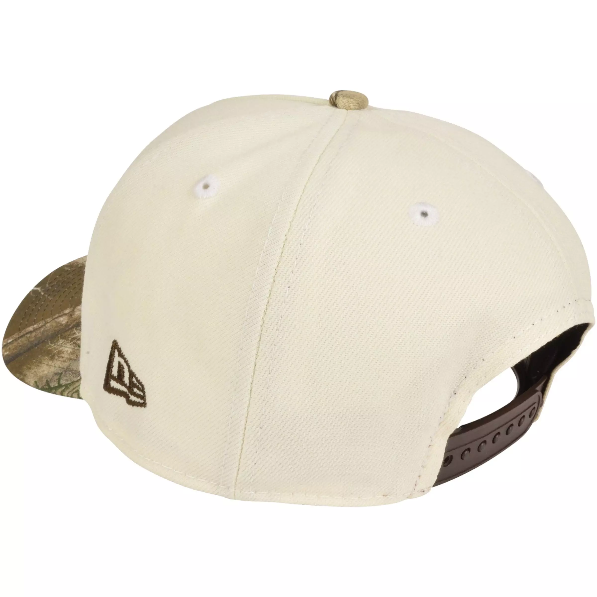 New Era Milwaukee Brewers 9FORTY Chrome Snapback Hat - Chrome/Camo - CREAM