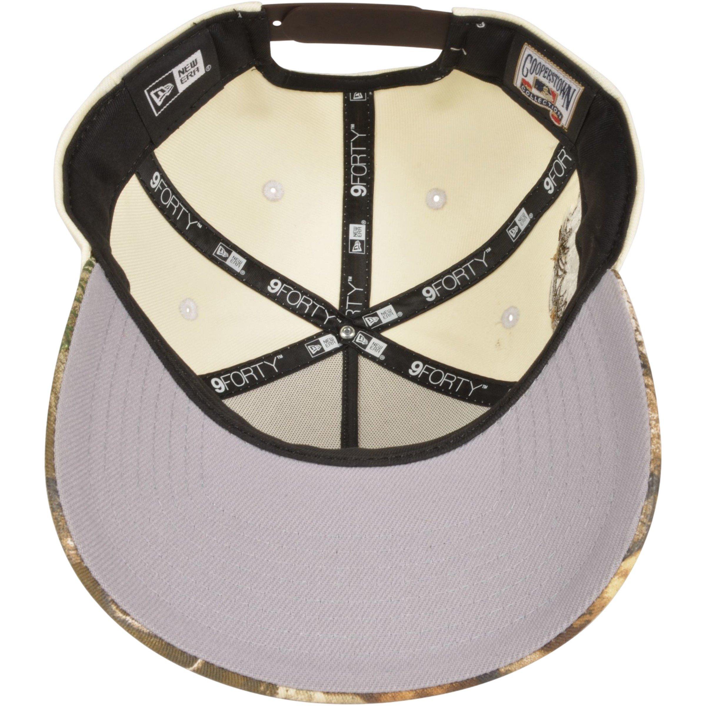 New Era Milwaukee Brewers 9FORTY Chrome Snapback Hat - Chrome/Camo - CREAM Thumbnail View 5
