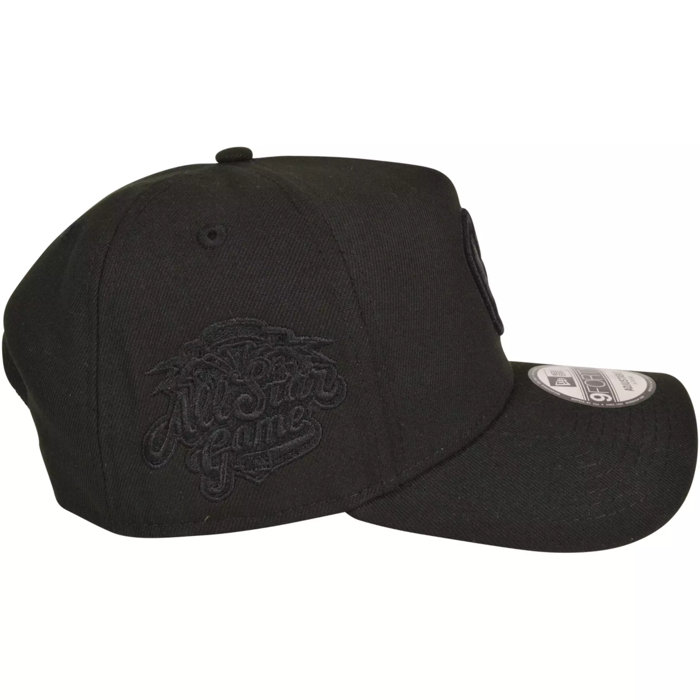 New Era Milwaukee Brewers 9FORTY Triple Black Snapback Hat-Black - BLACK