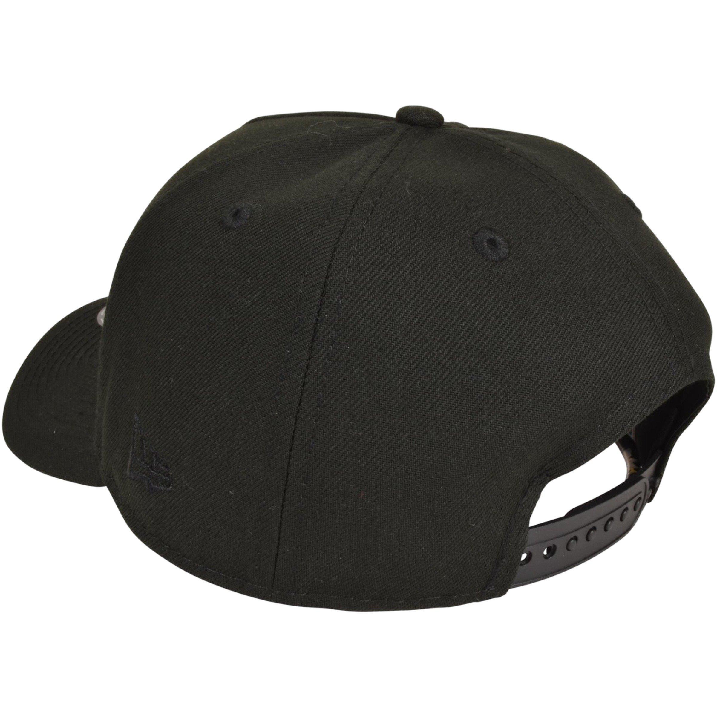 New Era Milwaukee Brewers 9FORTY Triple Black Snapback Hat - Black - BLACK Thumbnail View 5