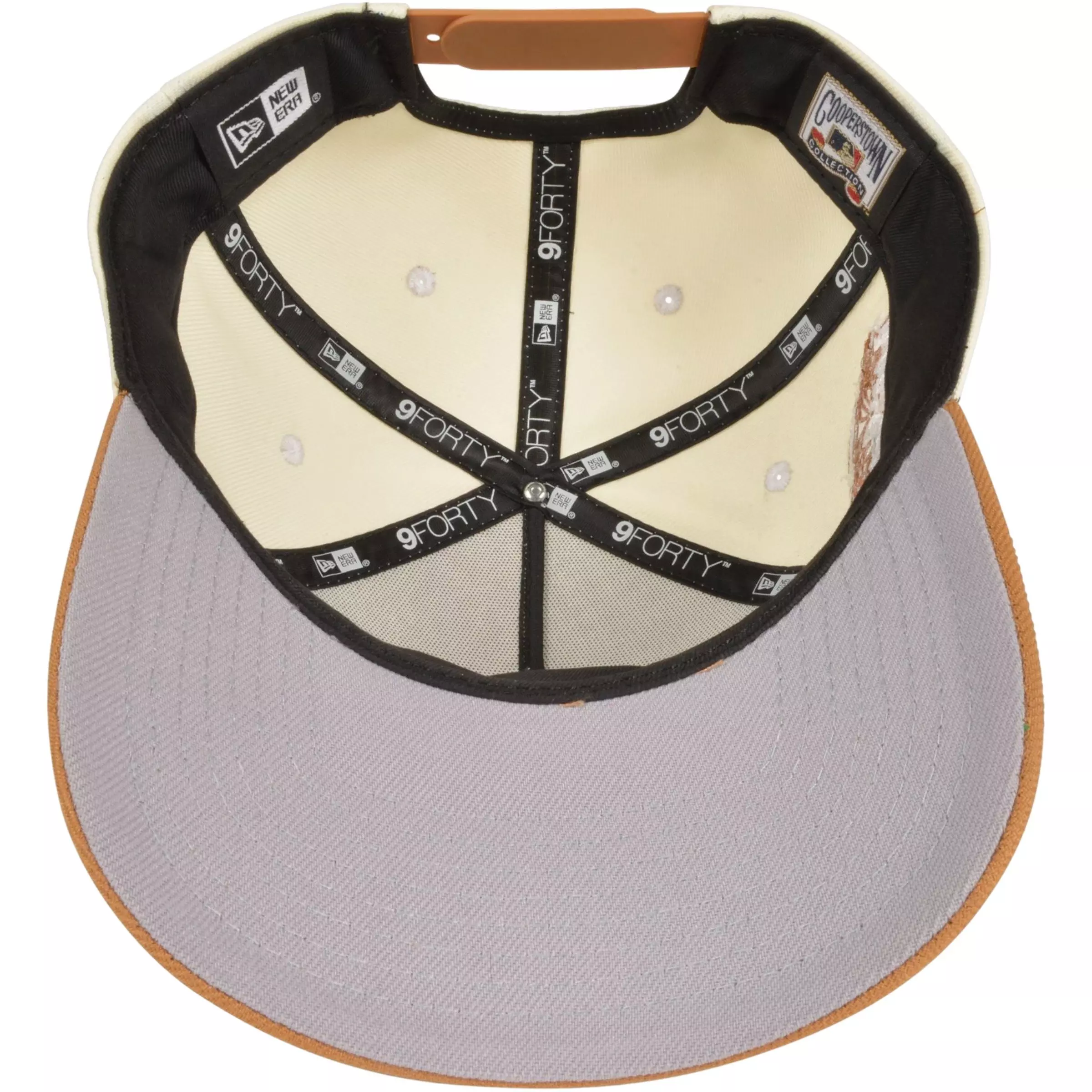 New Era Milwaukee Brewers 9FORTY Chrome Snapback Hat-Chrome/Bronze - CREAM