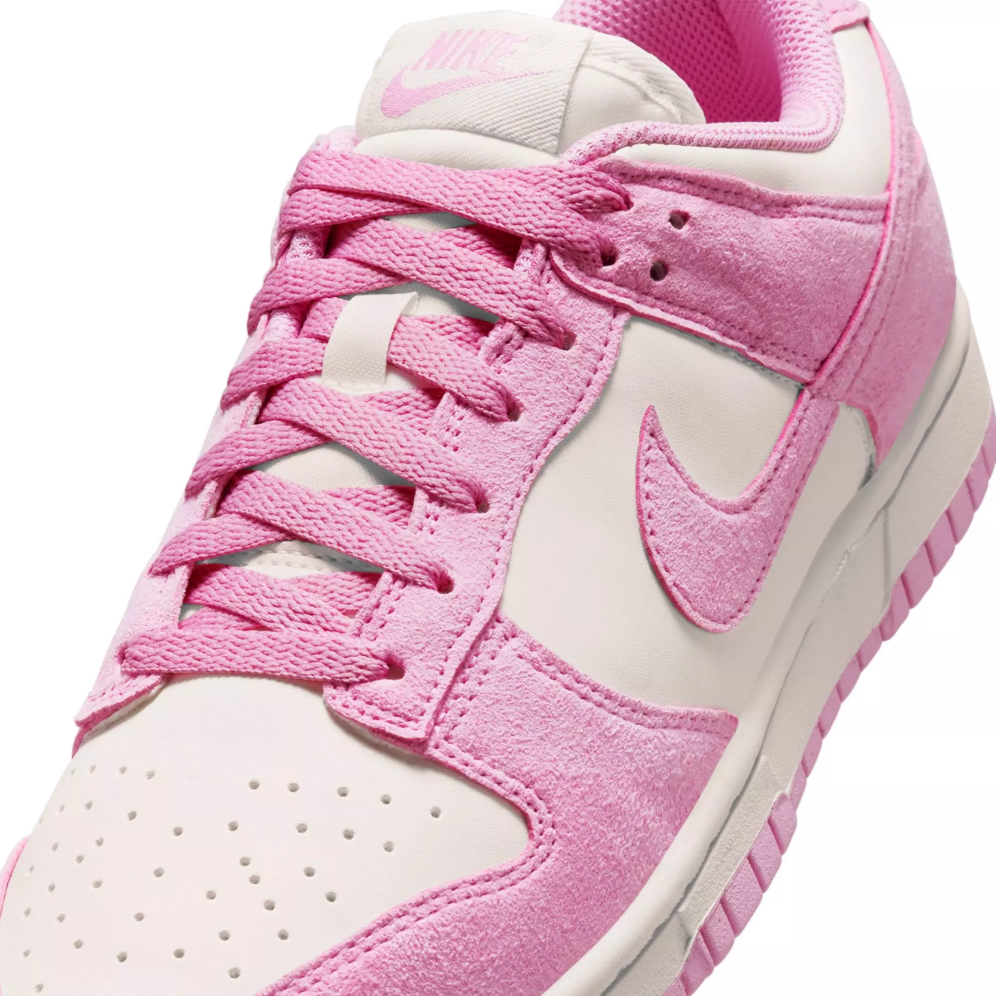 Nike Dunk Low "Sail/Pink Rise" Women's Shoe - WHITE/PINK