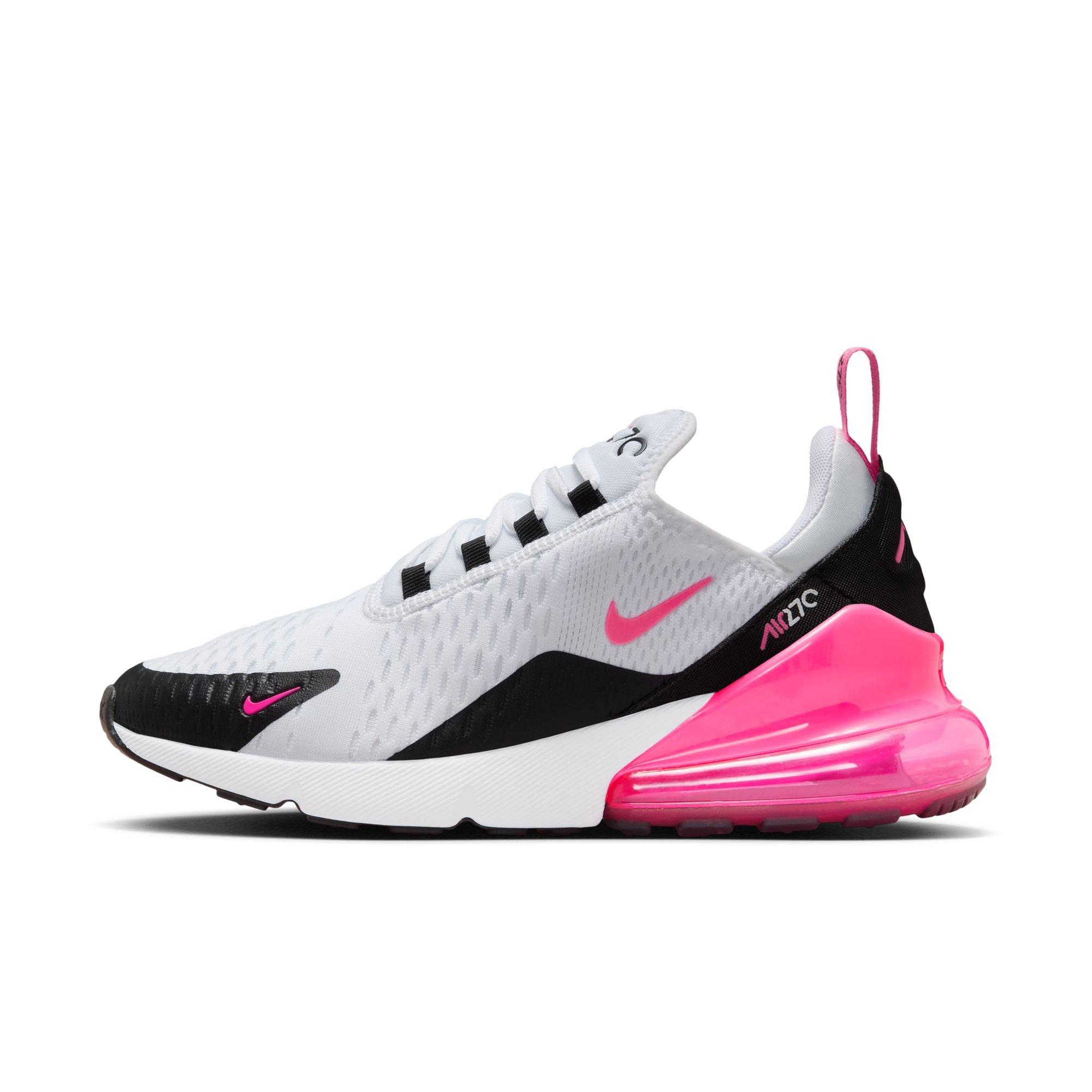 Nike Air Max 270 "White/Hyper Pink/Black" Women's Shoe - WHITE/PINK Thumbnail View 3