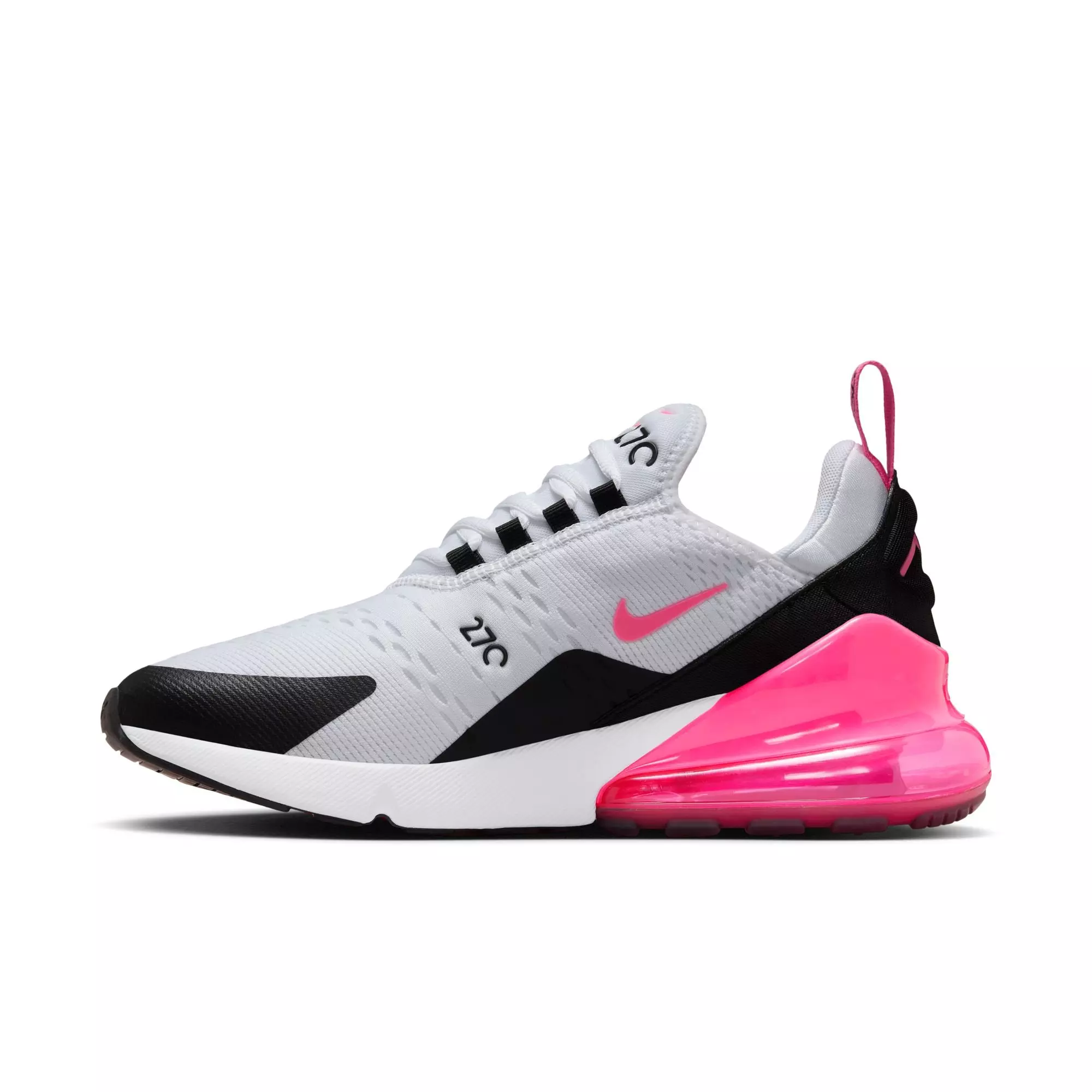 Nike Air Max 270 "White/Hyper Pink/Black" Women's Shoe - WHITE/PINK