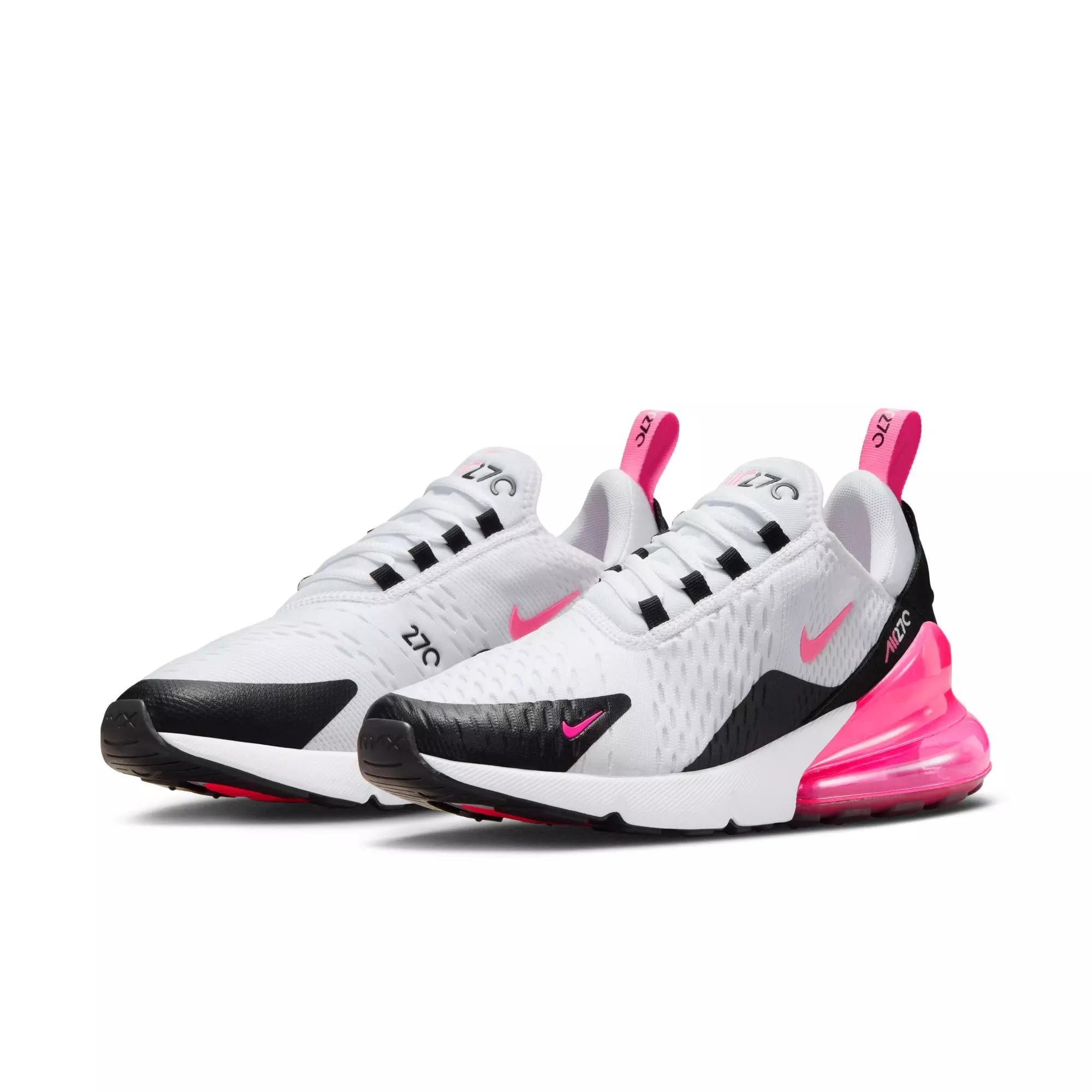 Nike Air Max 270 "White/Hyper Pink/Black" Women's Shoe - WHITE/PINK