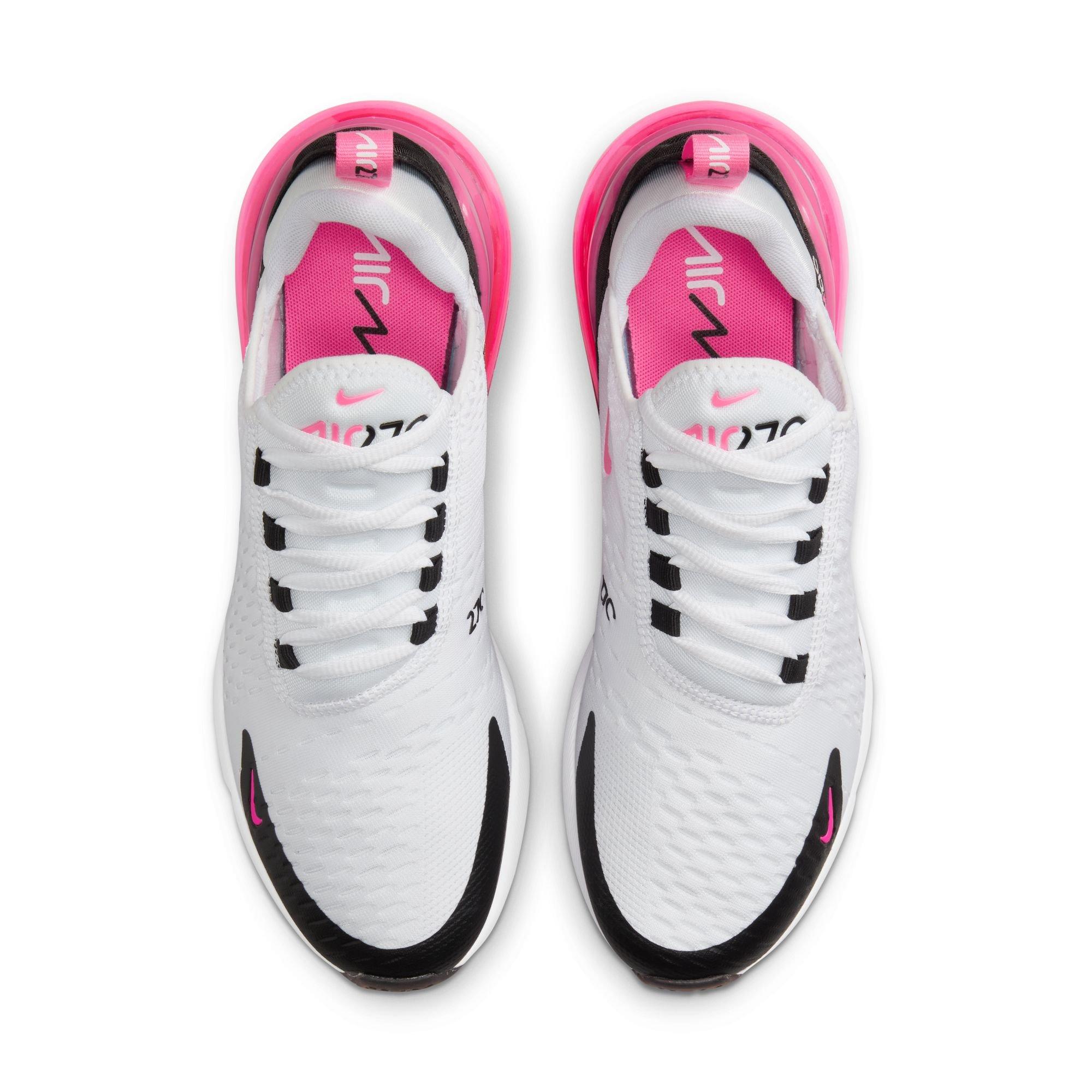 Nike Air Max 270 "White/Hyper Pink/Black" Women's Shoe - WHITE/PINK Thumbnail View 6