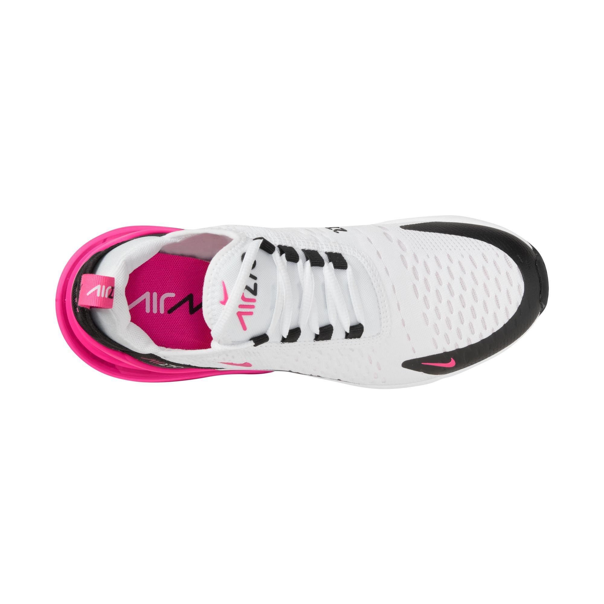 Nike Air Max 270 "White/Hyper Pink/Black" Women's Shoe - WHITE/PINK Thumbnail View 8