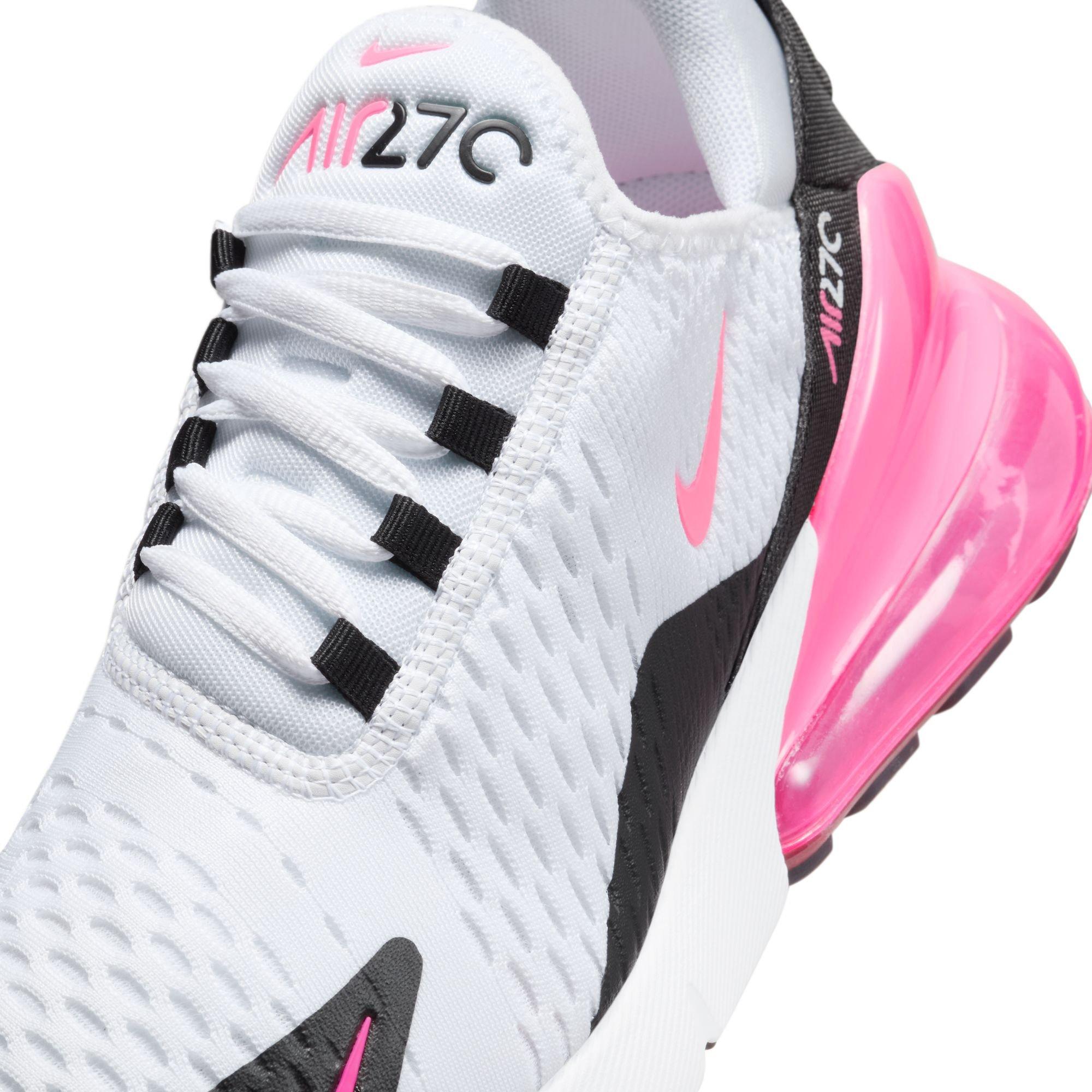 Nike Air Max 270 "White/Hyper Pink/Black" Women's Shoe - WHITE/PINK Thumbnail View 10