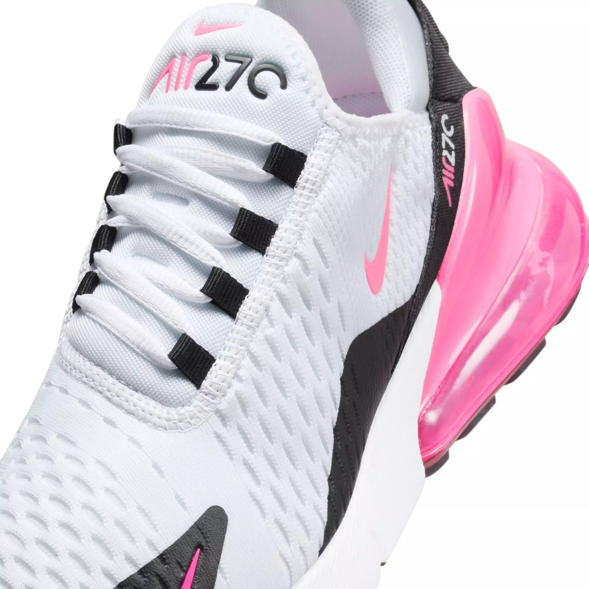 Nike Air Max 270 "White/Hyper Pink/Black" Women's Shoe - WHITE/PINK