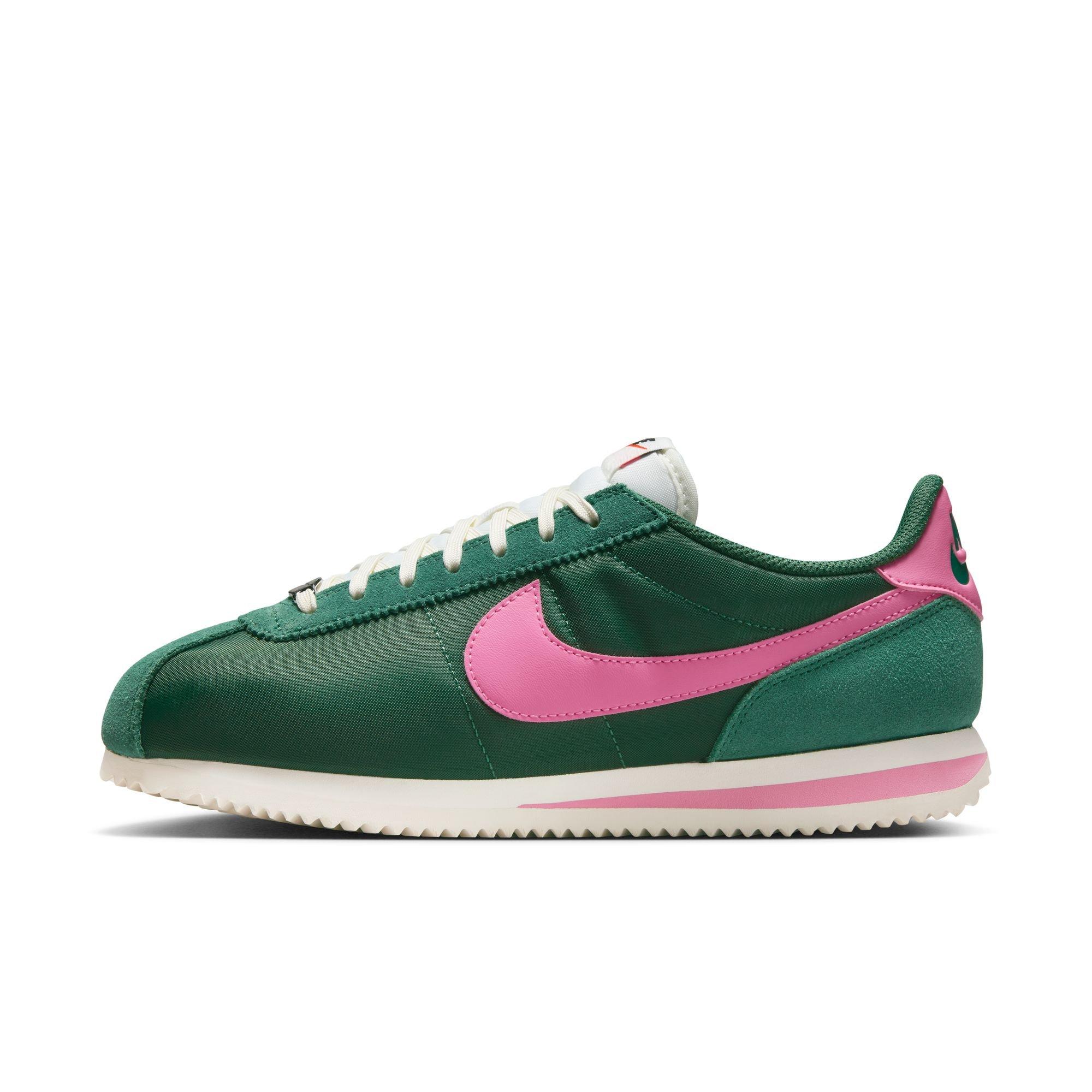Nike Cortez "Fir/Pinksicle/Sail" Women's Shoe - GREEN/PINK Thumbnail View 3