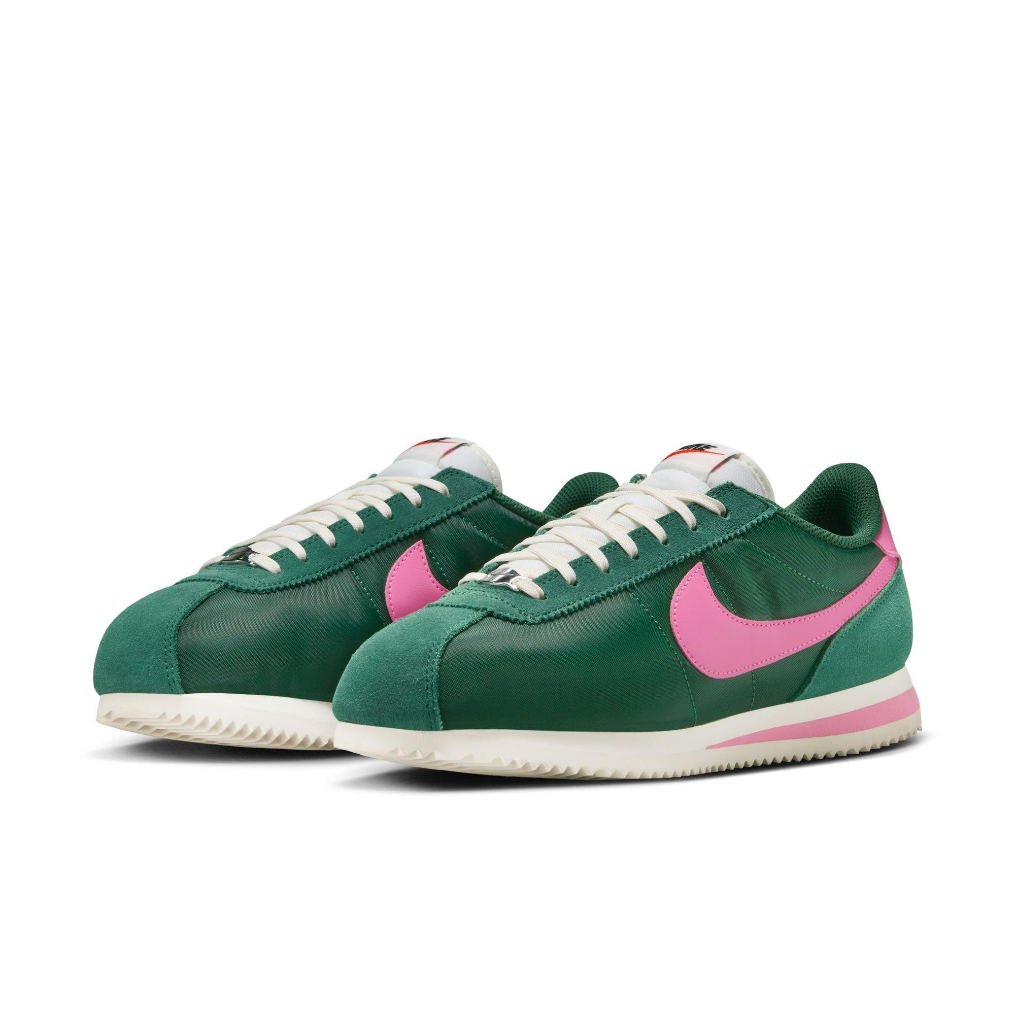 Nike Cortez "Fir/Pinksicle/Sail" Women's Shoe - GREEN/PINK Thumbnail View 5