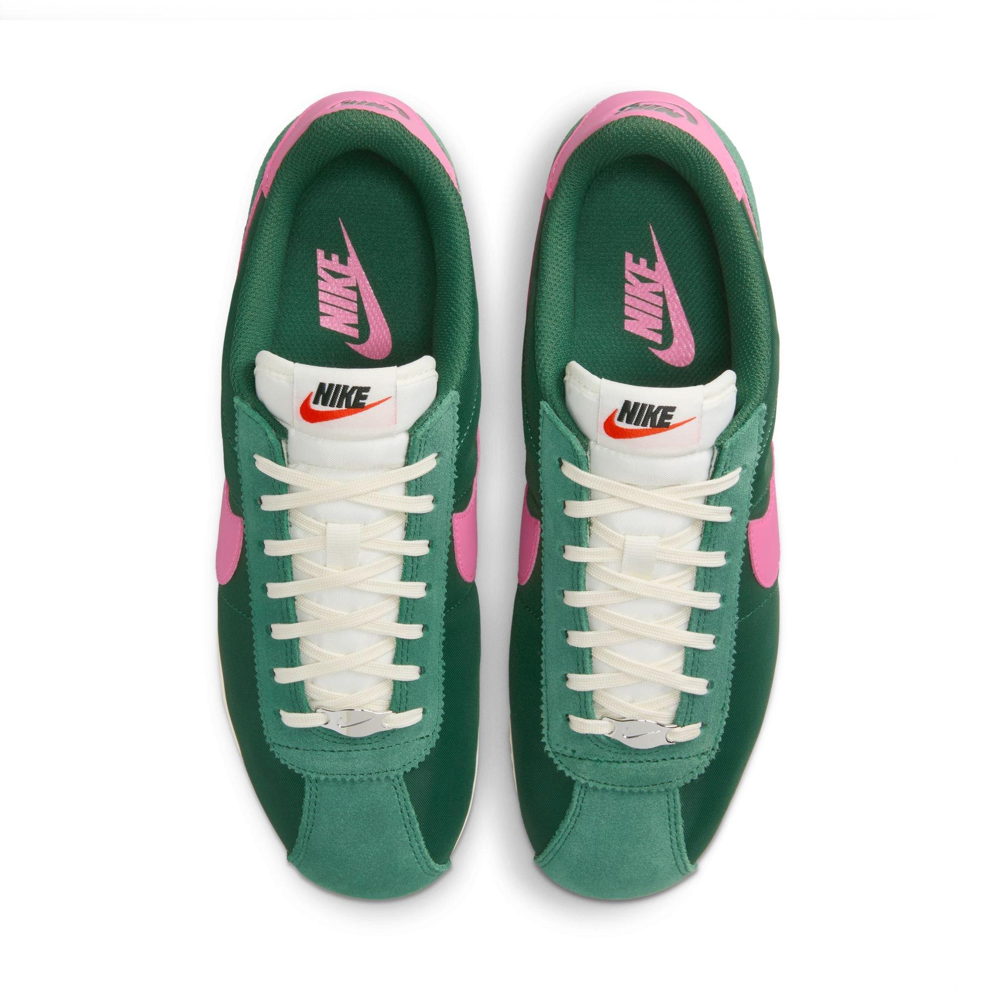 Nike Cortez "Fir/Pinksicle/Sail" Women's Shoe - GREEN/PINK Thumbnail View 6
