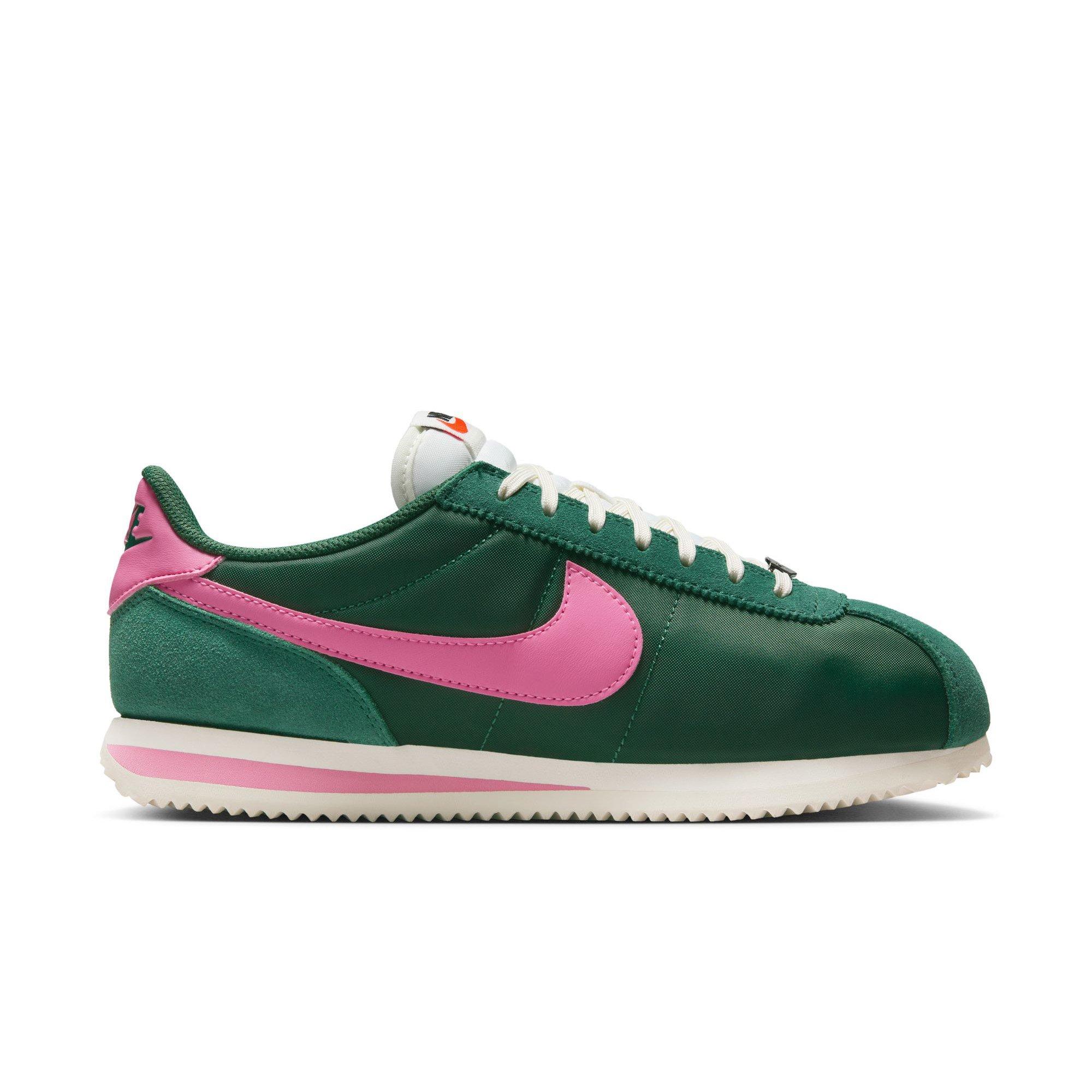 Nike Cortez "Fir/Pinksicle/Sail" Women's Shoe - GREEN/PINK Thumbnail View 1