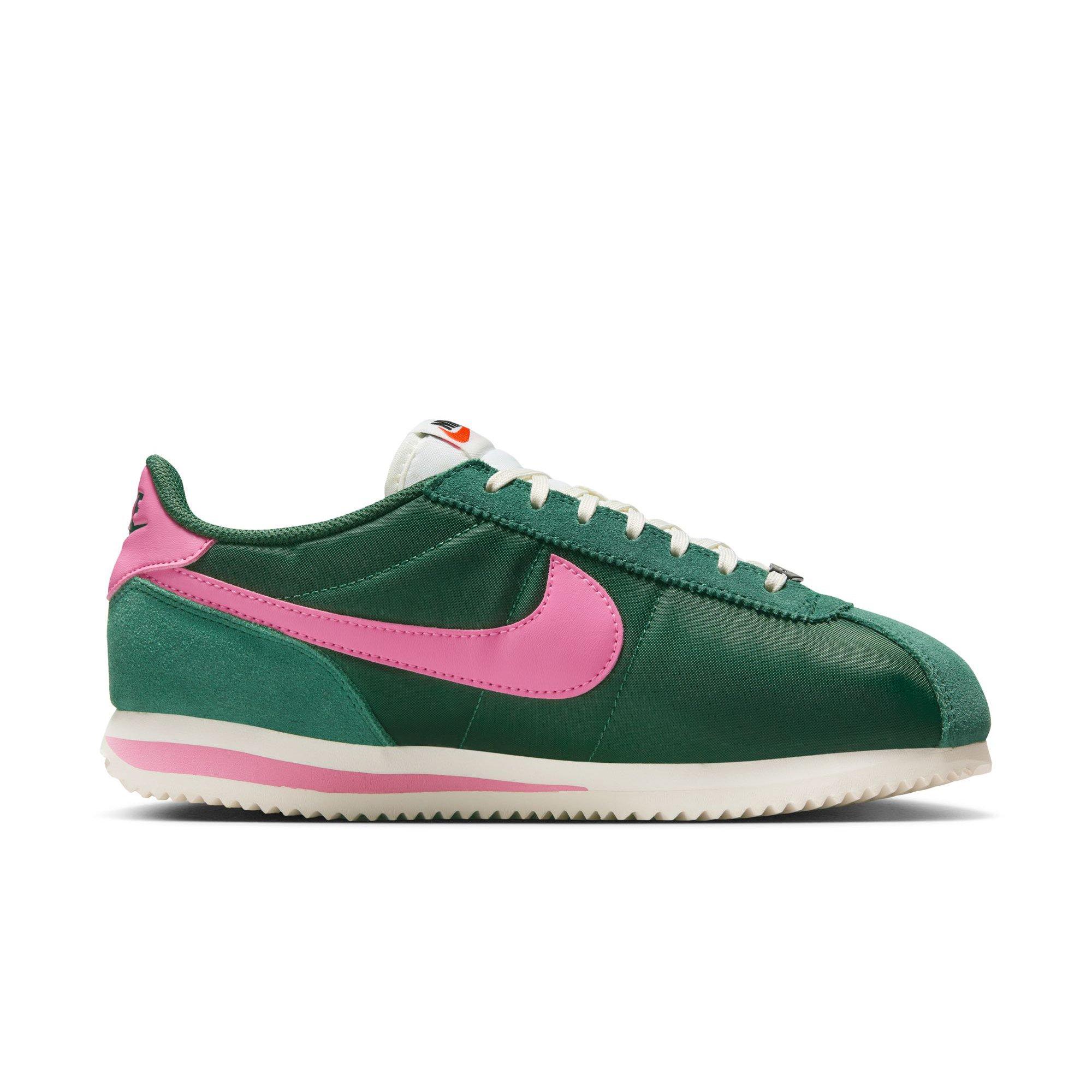 Nike Cortez "Fir/Pinksicle/Sail" Women's Shoe - GREEN/PINK Thumbnail View 2