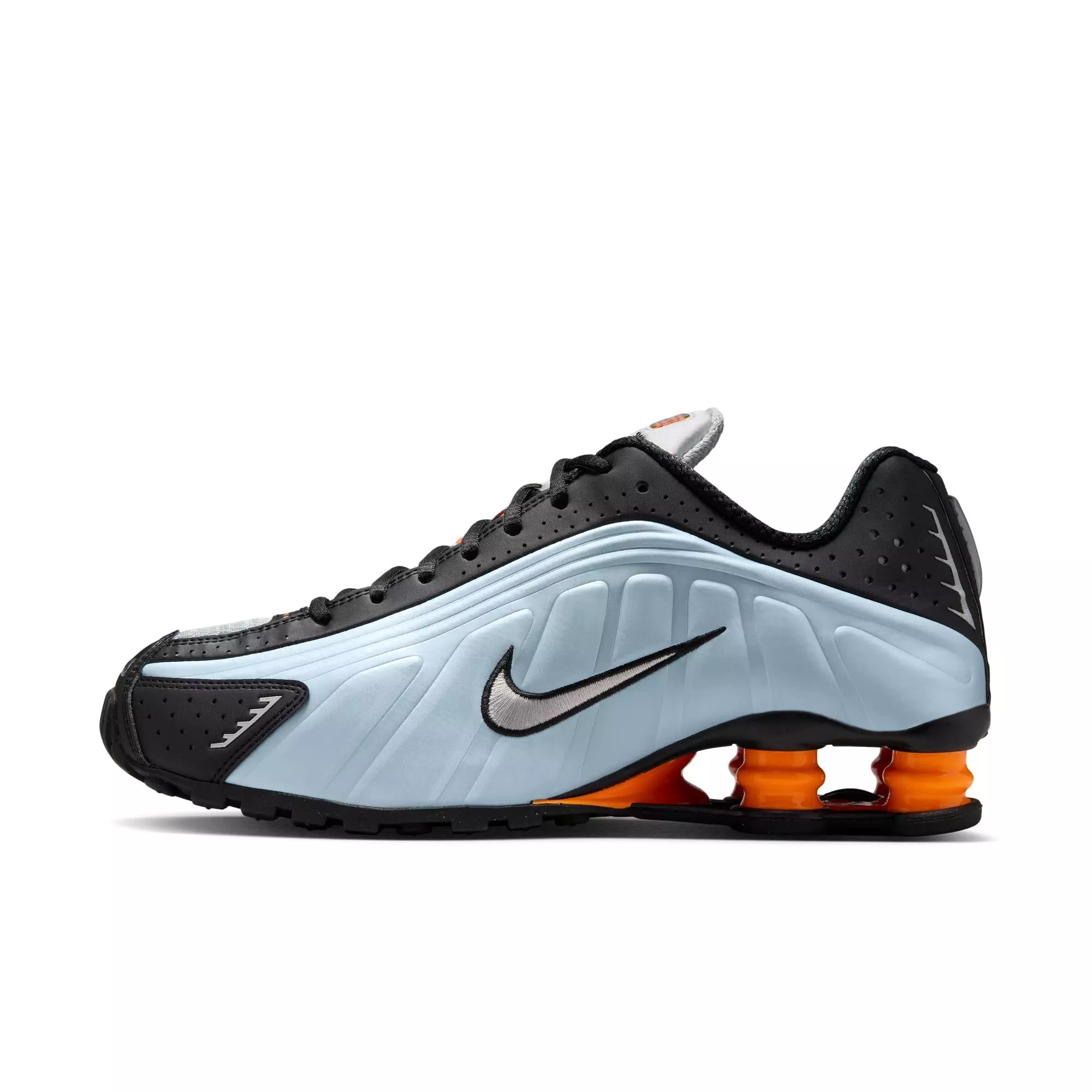 Nike Shox R4 "Blue Tint/Metallic Silver/Total Orange" Women's Shoe