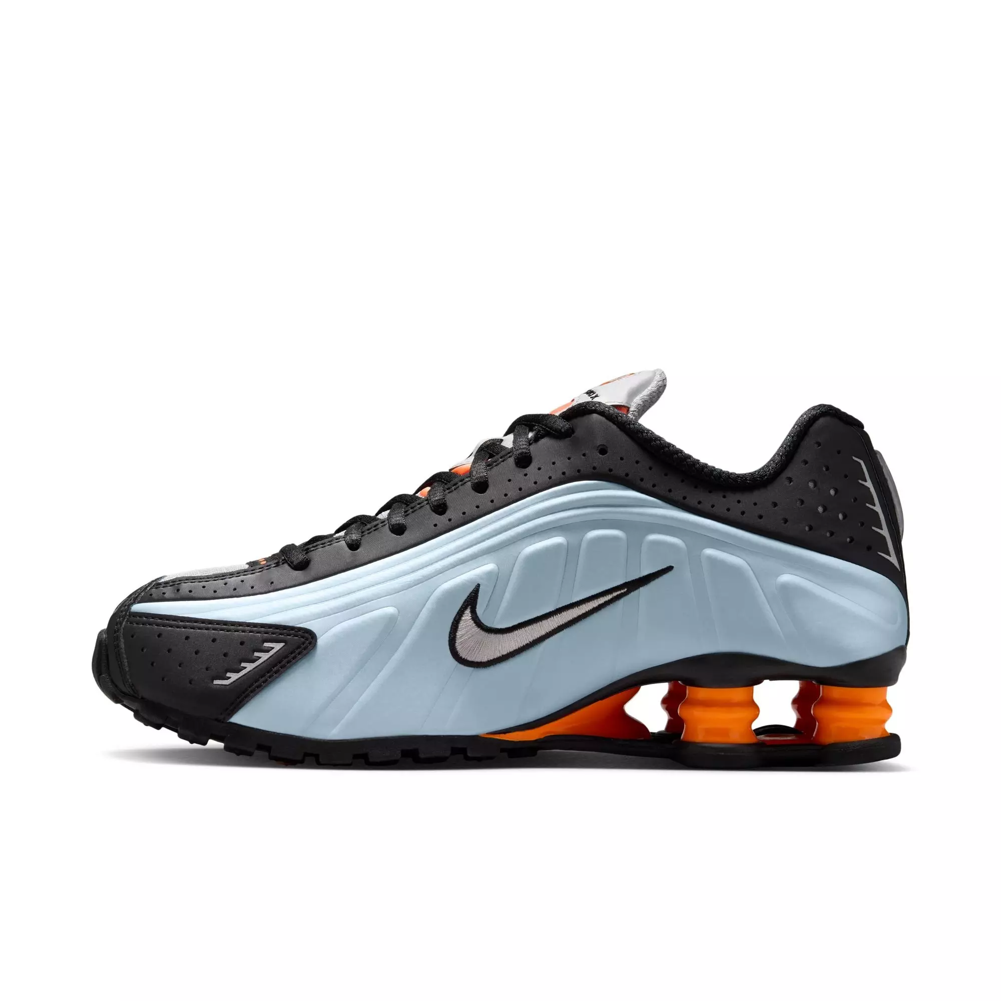 Nike Shox R4 "Blue Tint/Metallic Silver/Total Orange" Women's Shoe