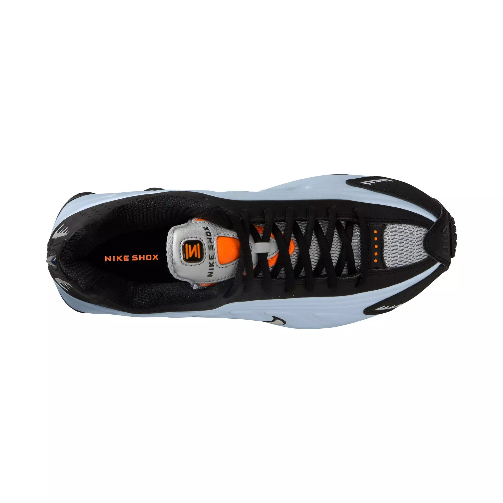 Nike Shox R4 "Blue Tint/Metallic Silver/Total Orange" Women's Shoe - BLUE/ORANGE