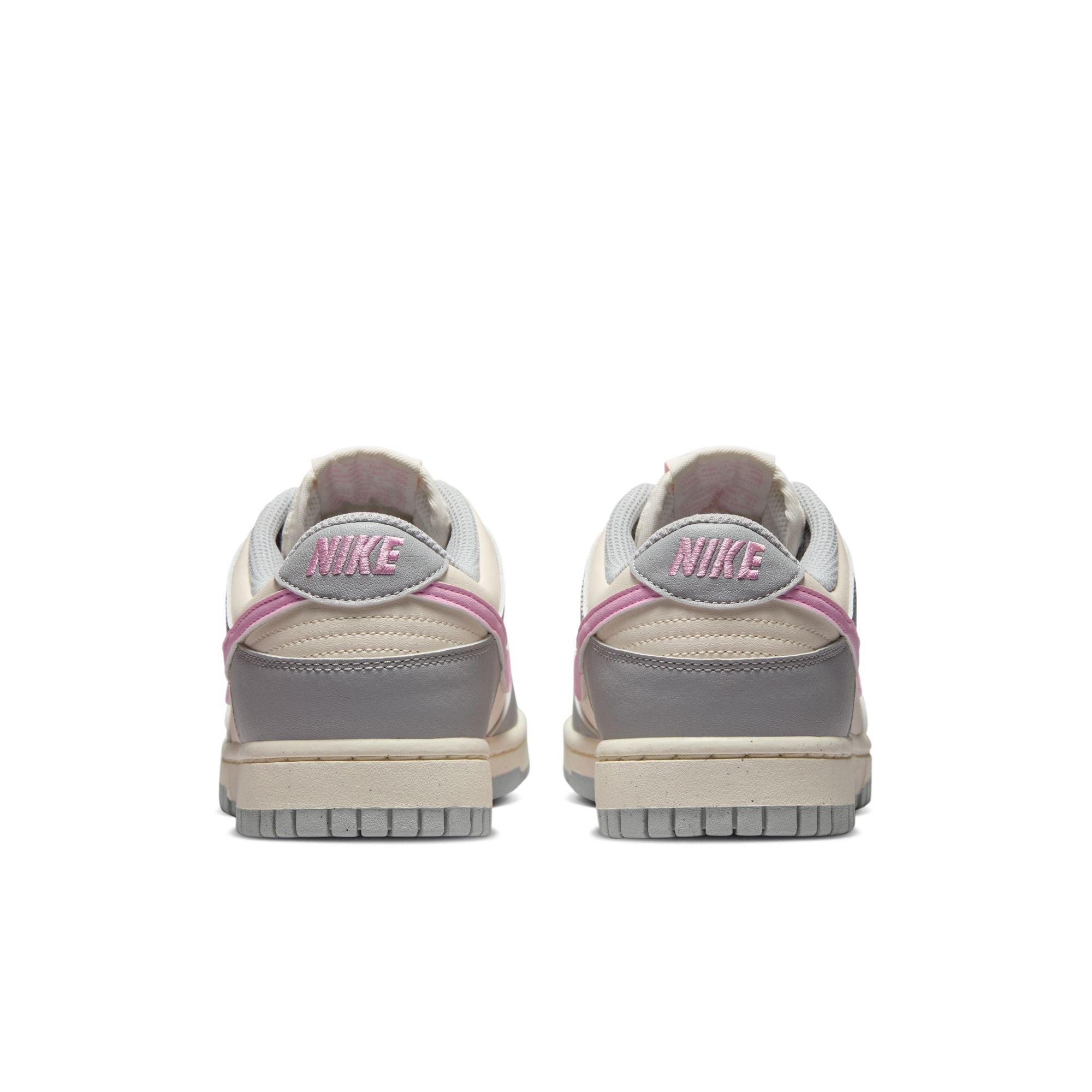 Nike Dunk Low Next Nature "Light Grey/Pink Rise/Pale Ivory" Women's Shoe - GREY/PINK Thumbnail View 7