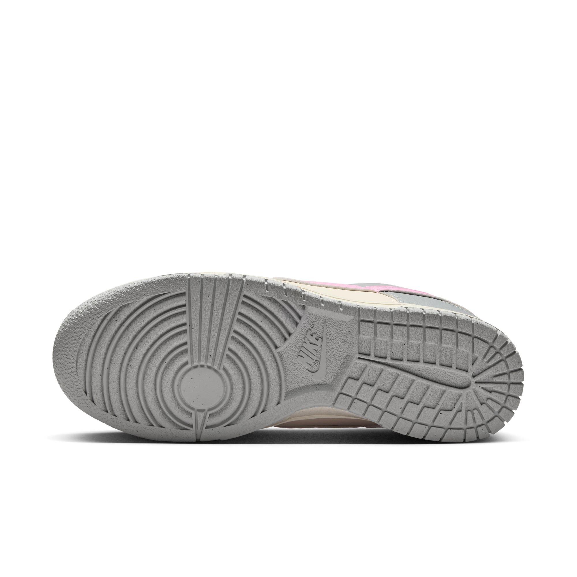 Nike Dunk Low Next Nature "Light Grey/Pink Rise/Pale Ivory" Women's Shoe - GREY/PINK Thumbnail View 8