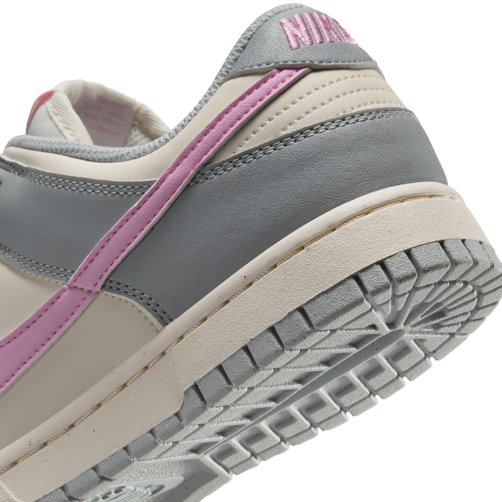 Nike Dunk Low Next Nature "Light Grey/Pink Rise/Pale Ivory" Women's Shoe - GREY/PINK Thumbnail View 10