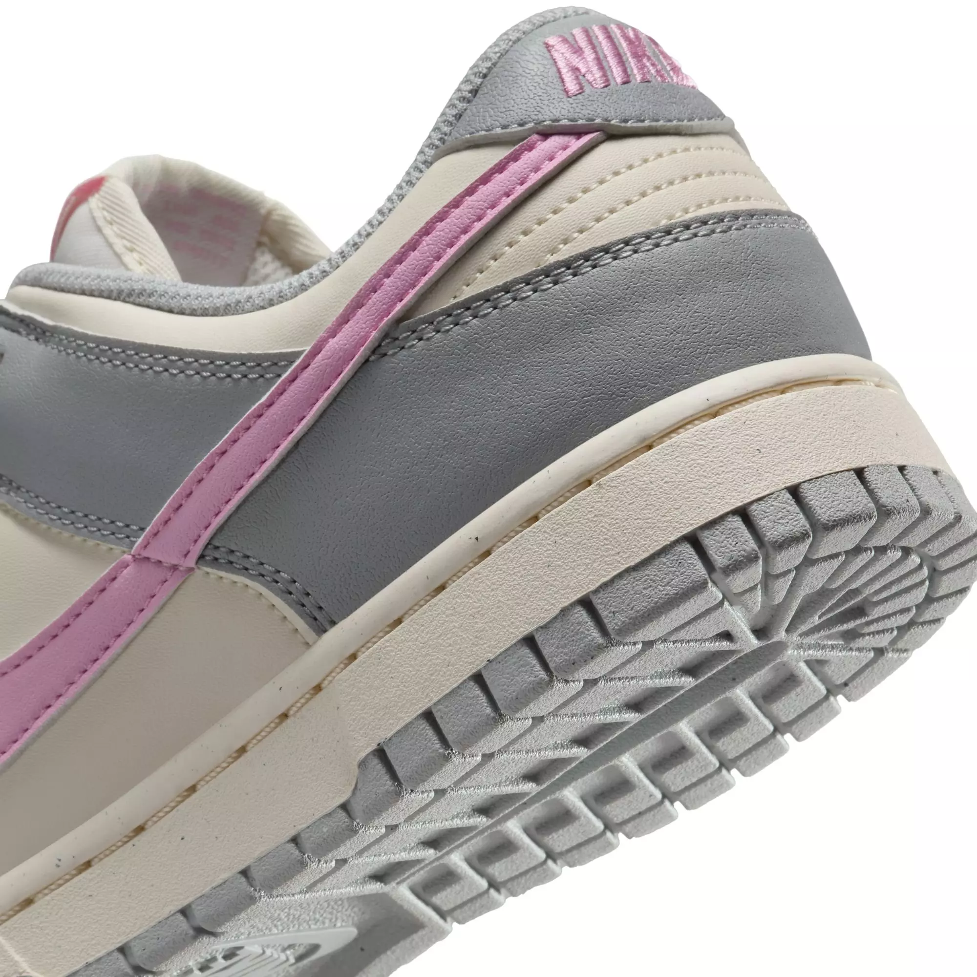 Nike Dunk Low Next Nature "Light Grey/Pink Rise/Pale Ivory" Women's Shoe - GREY/PINK