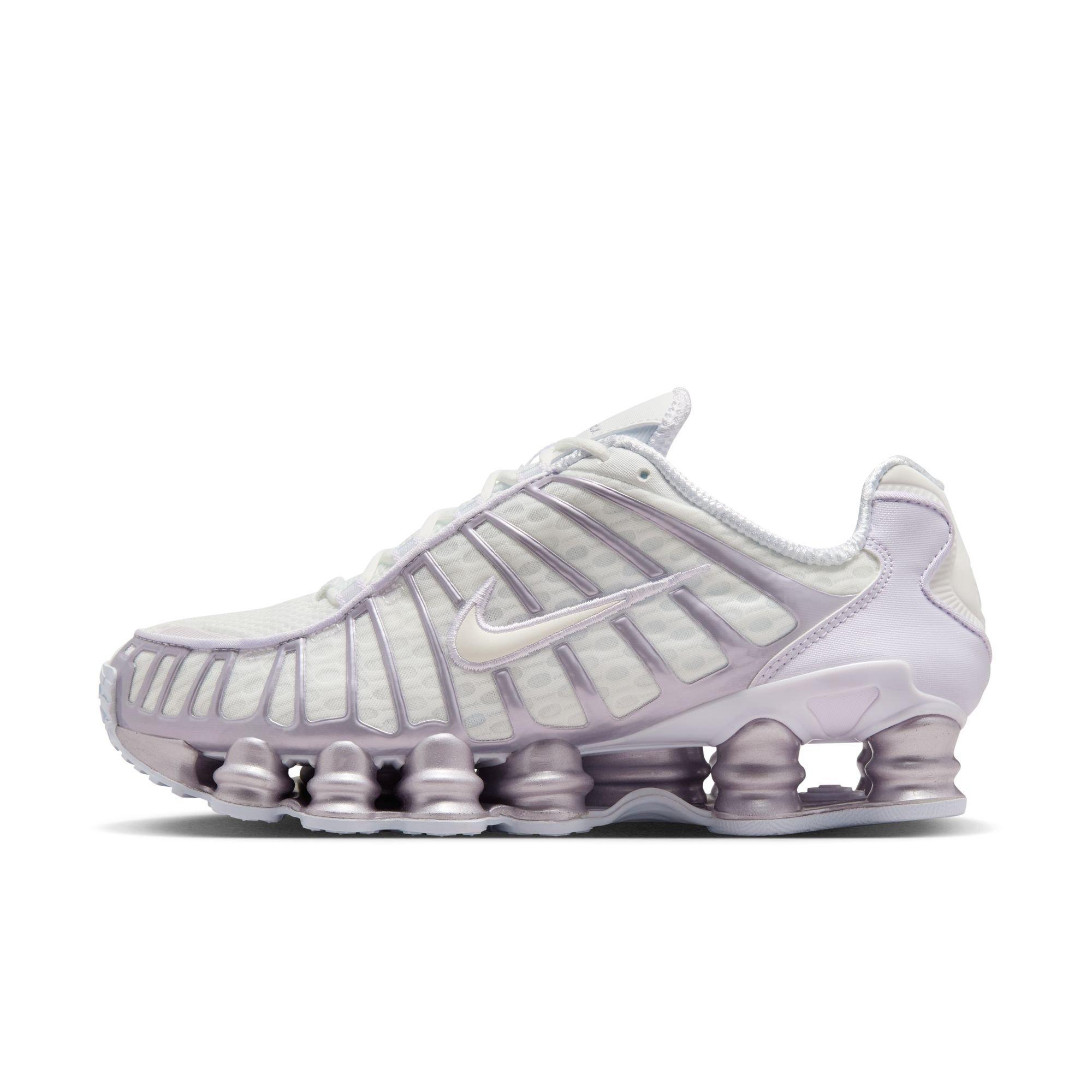 Nike Shox TL "Summit White/Sail/Barely Grape" Women's Shoe - WHITE/PURPLE Thumbnail View 3