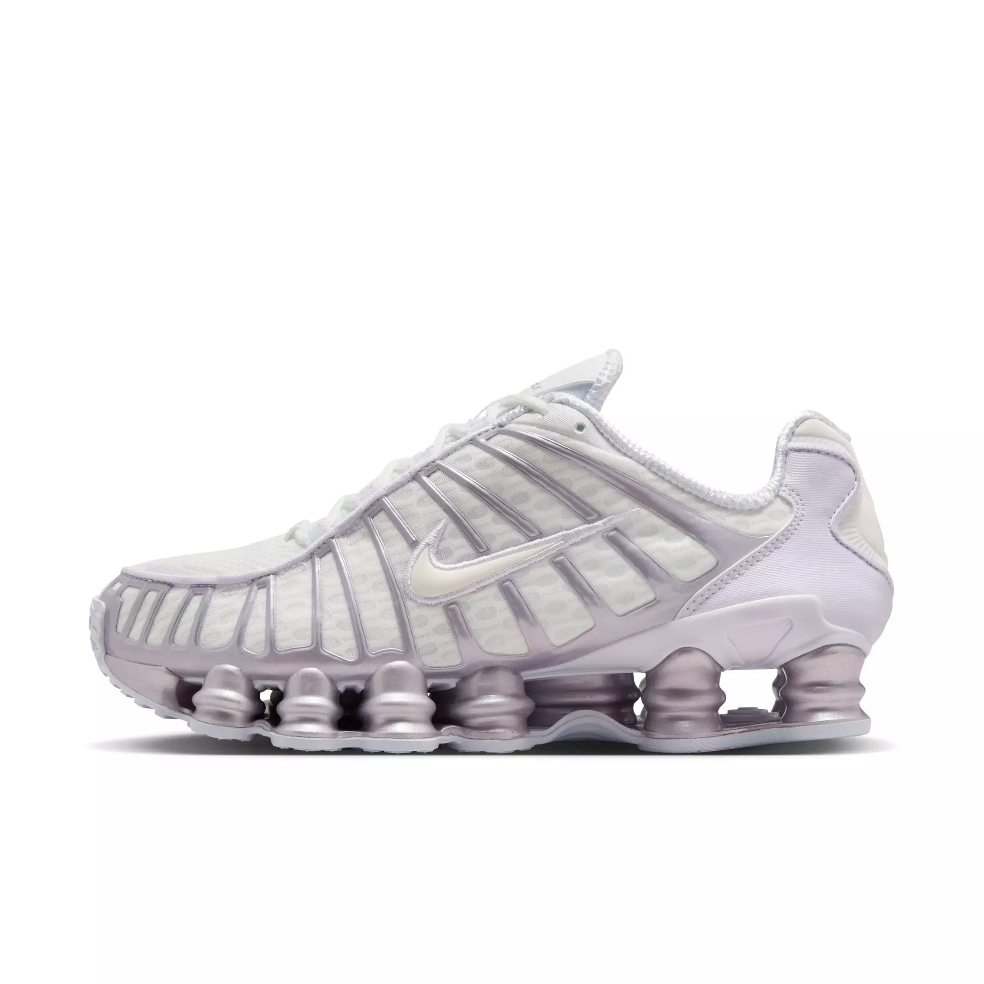 Nike Shox TL "Summit White/Sail/Barely Grape" Women's Shoe - WHITE/PURPLE